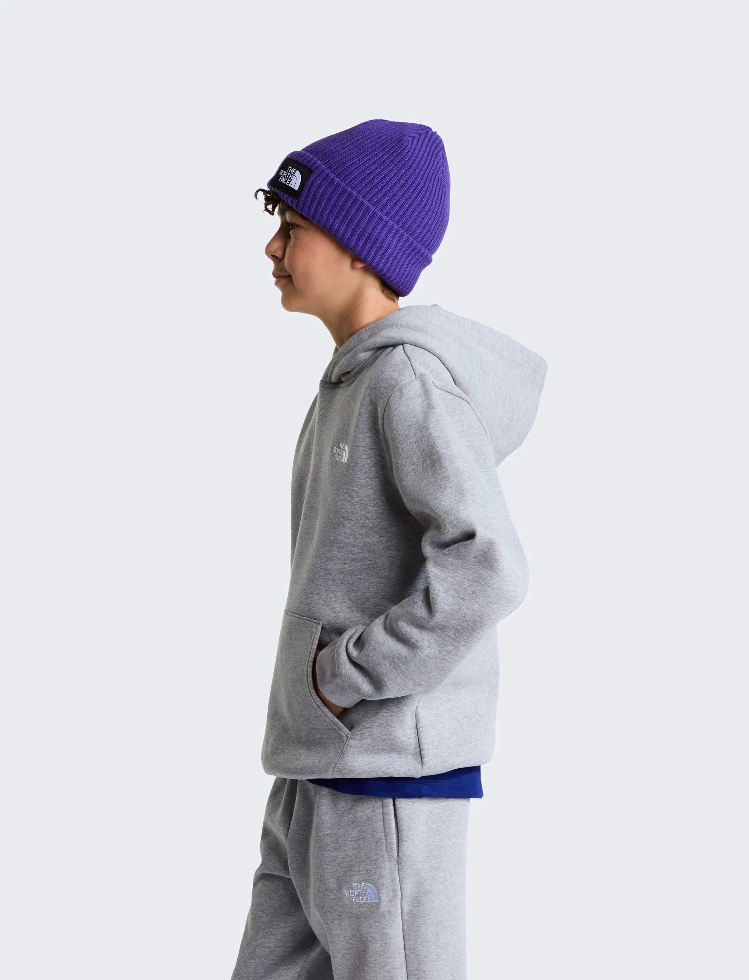 The North Face - TEEN EVOLUTION SIMPLE DOME PULLOVER HOOD - hættetrøjer - tnf pale grey heather - 4
