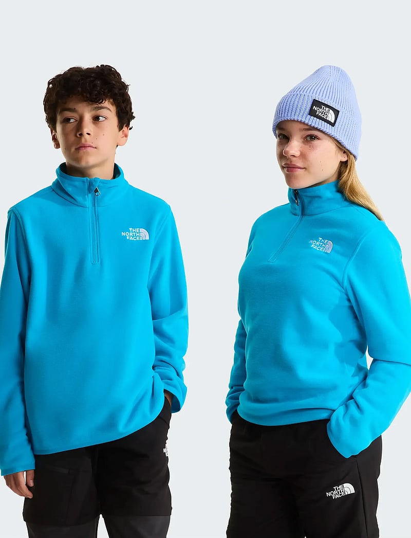 The North Face - TEEN GLACIER 1/4 ZIP PULLOVER - insulated jackets - meridian blue - 0
