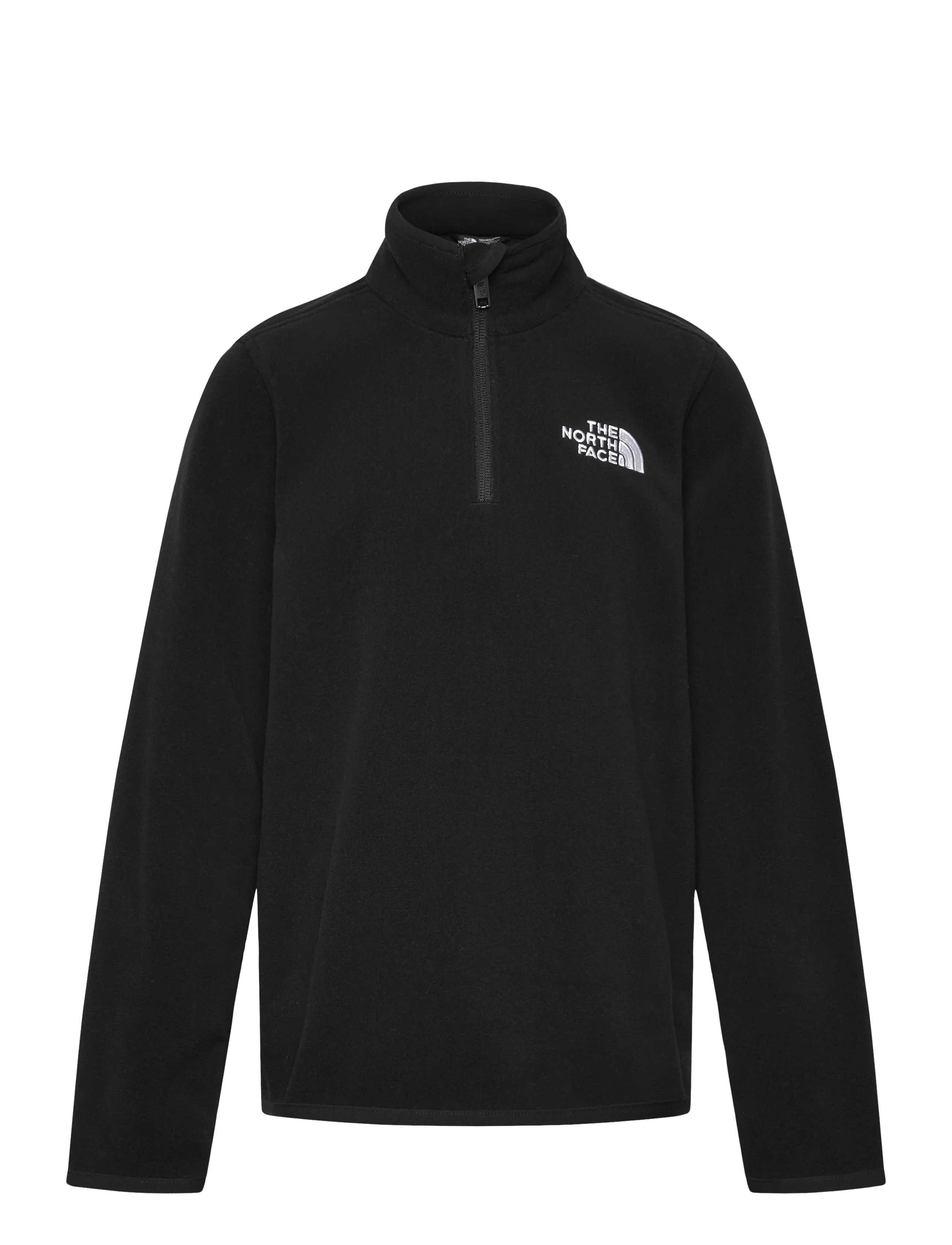 The North Face TEEN GLACIER 1/4 ZIP PULLOVER - Fleecejacke - TNF BLACK / black