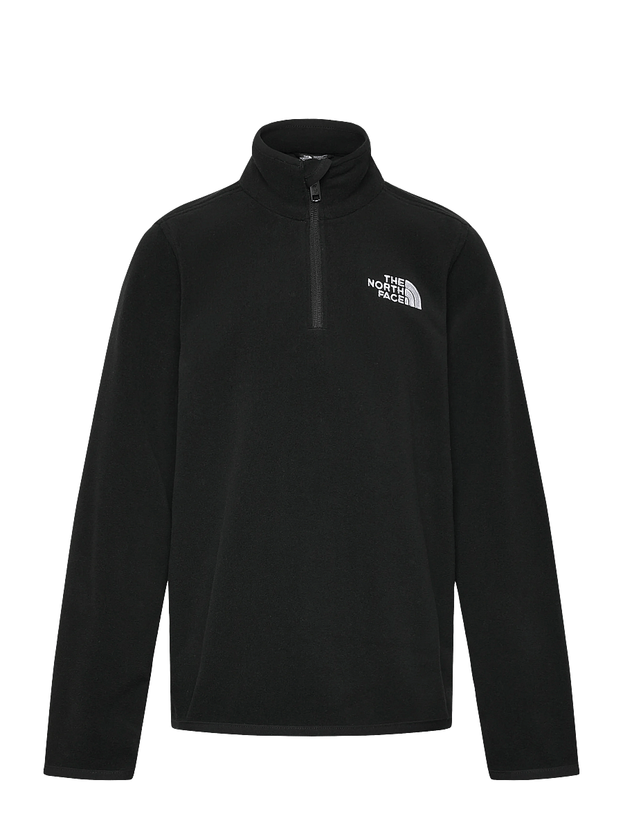 The North Face - TEEN GLACIER 1/4 ZIP PULLOVER - isolerede jakker - tnf black - 1