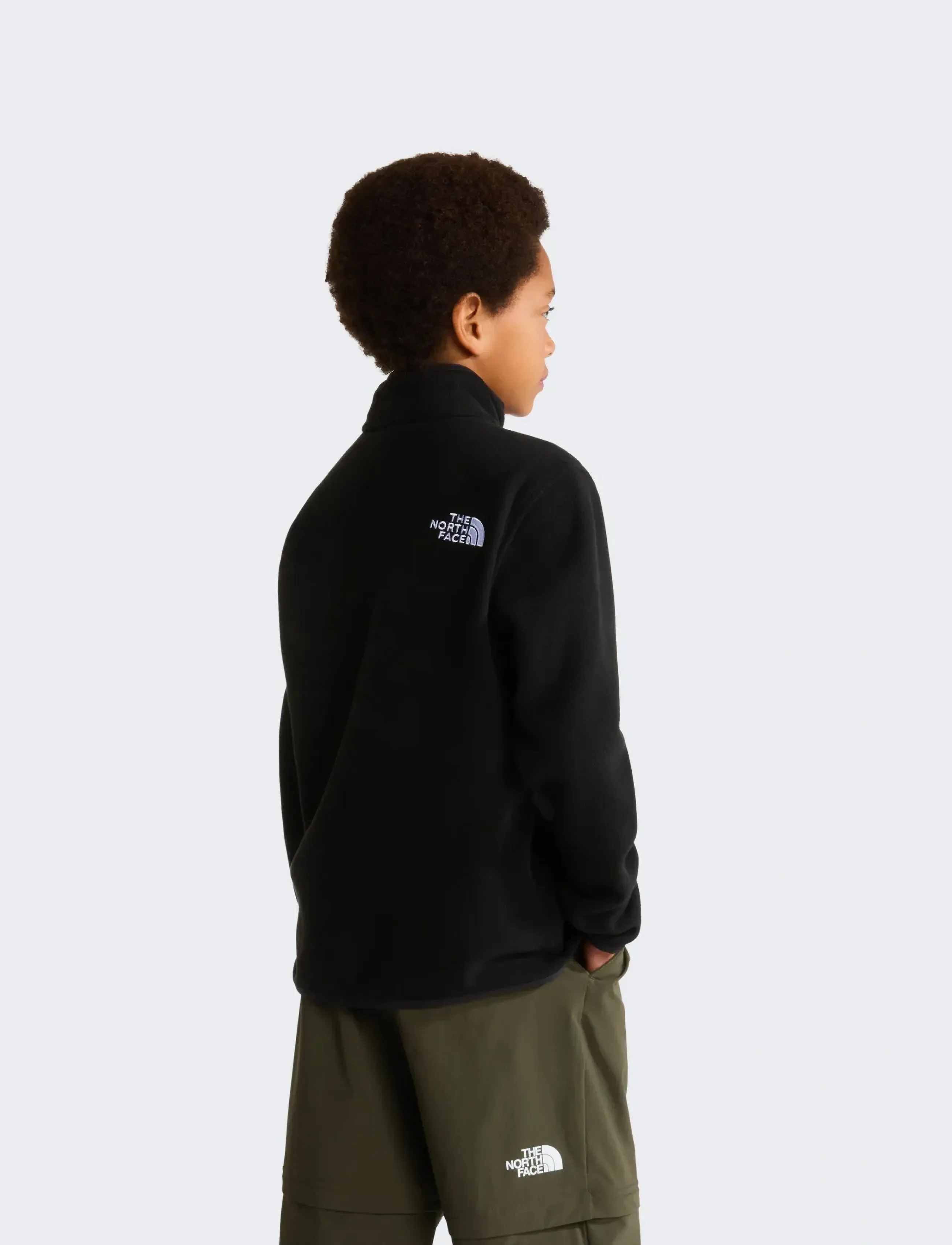 The North Face - TEEN GLACIER 1/4 ZIP PULLOVER - isolerede jakker - tnf black - 5