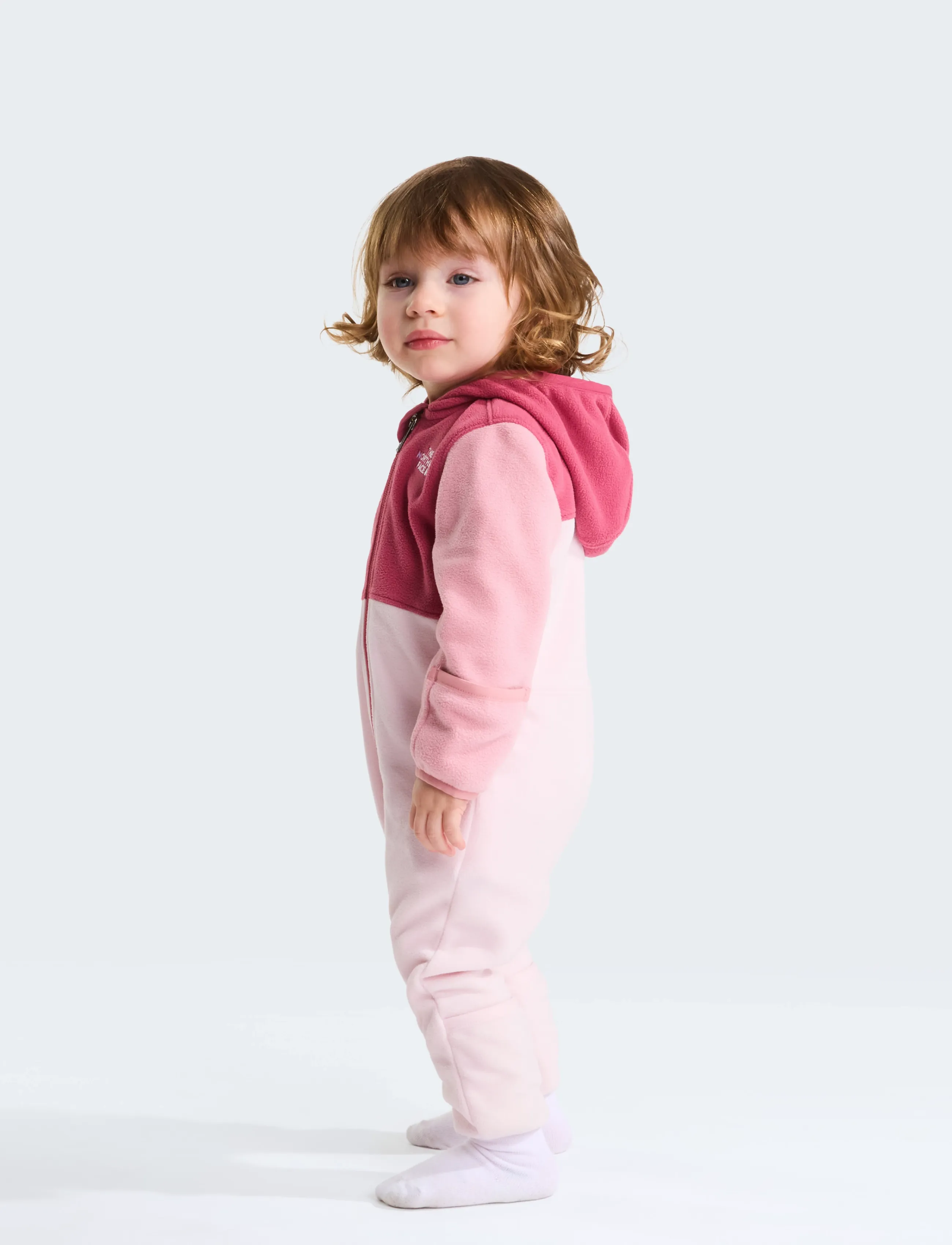 The North Face - BABY GLACIER ONE PIECE - jumpsuits - fermented clay/pale blo - 4