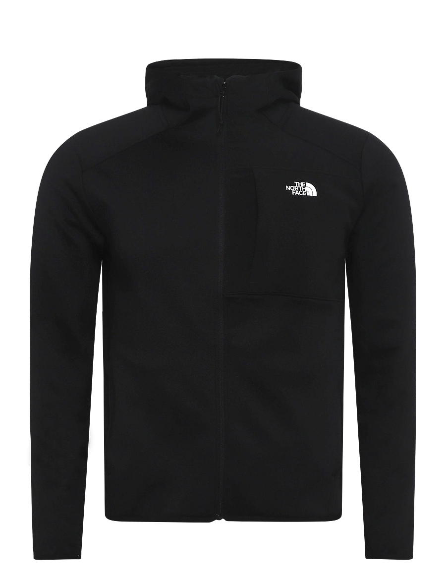 The North Face - W TNF PERFORMANCE FLEECE FULL ZIP HOODIE - huvtröjor - tnf black - 1