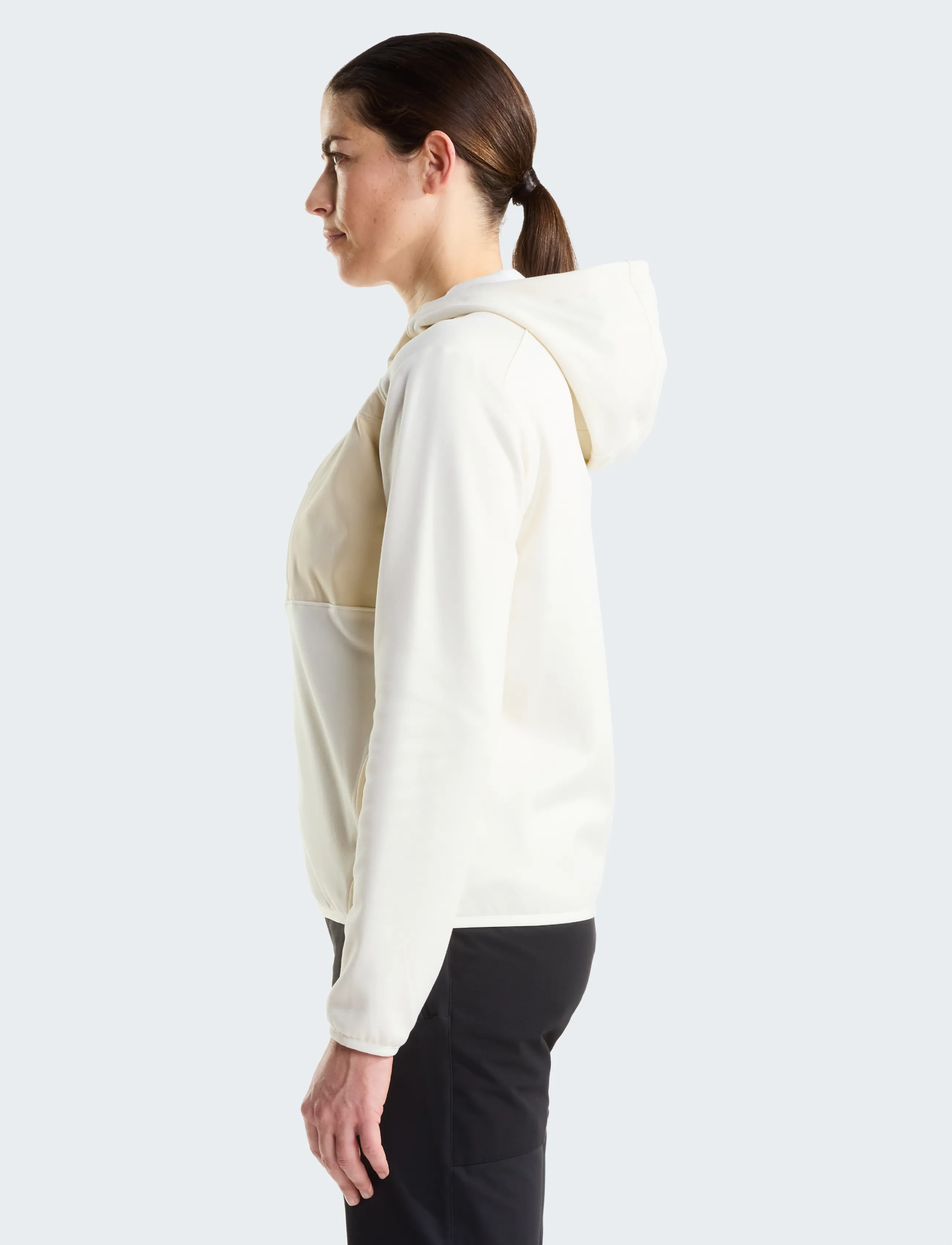 The North Face - W TNF PERFORMANCE FLEECE FULL ZIP HOODIE - white dune light heathe - 4
