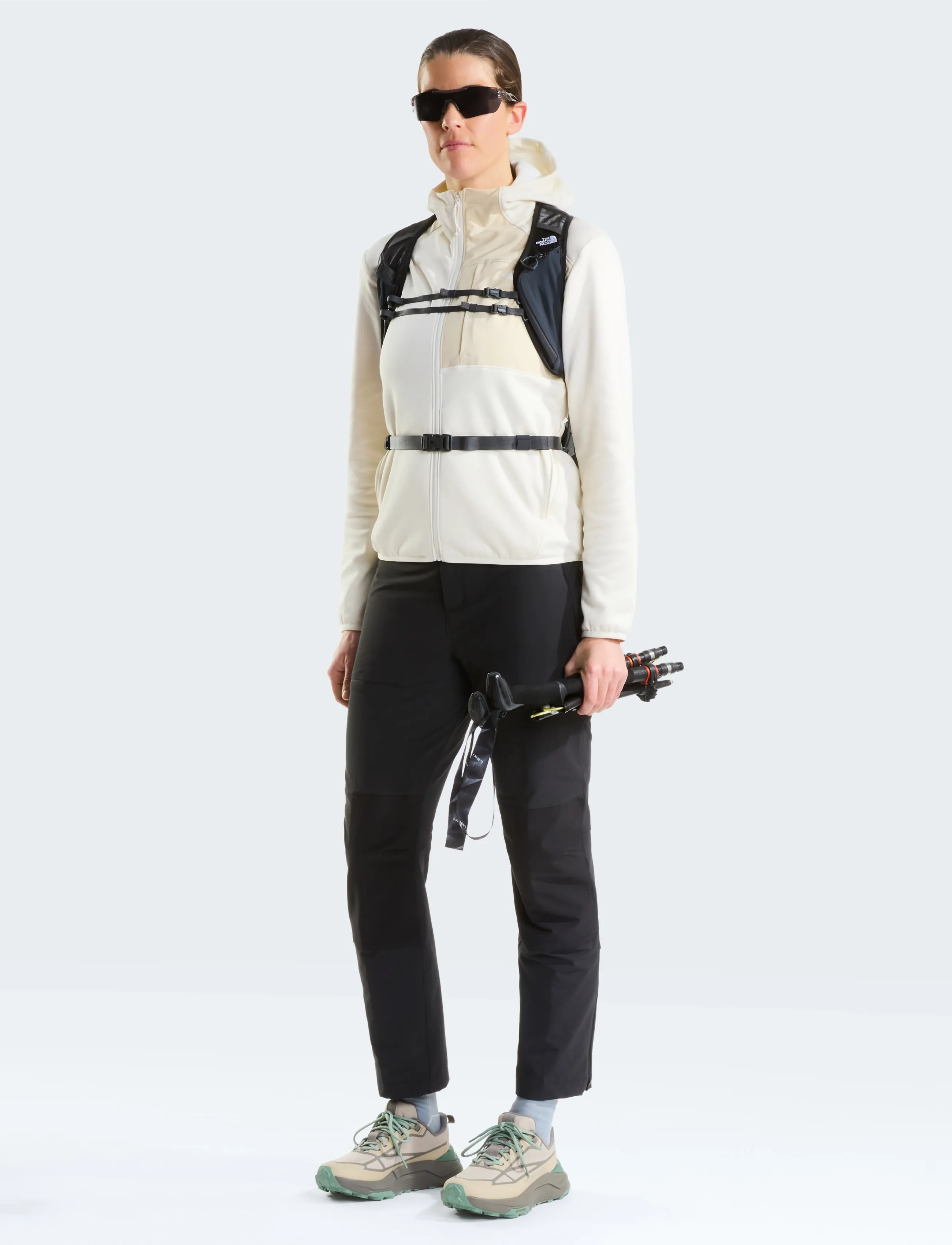 The North Face - W TNF PERFORMANCE FLEECE FULL ZIP HOODIE - white dune light heathe - 5