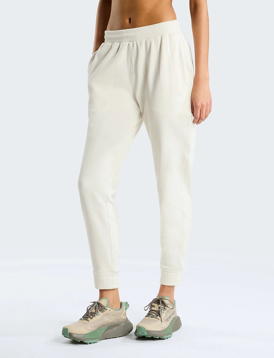 The North Face - W TNF PERFORMANCE FLEECE SW PANT - trennipüksid - white dune - 0