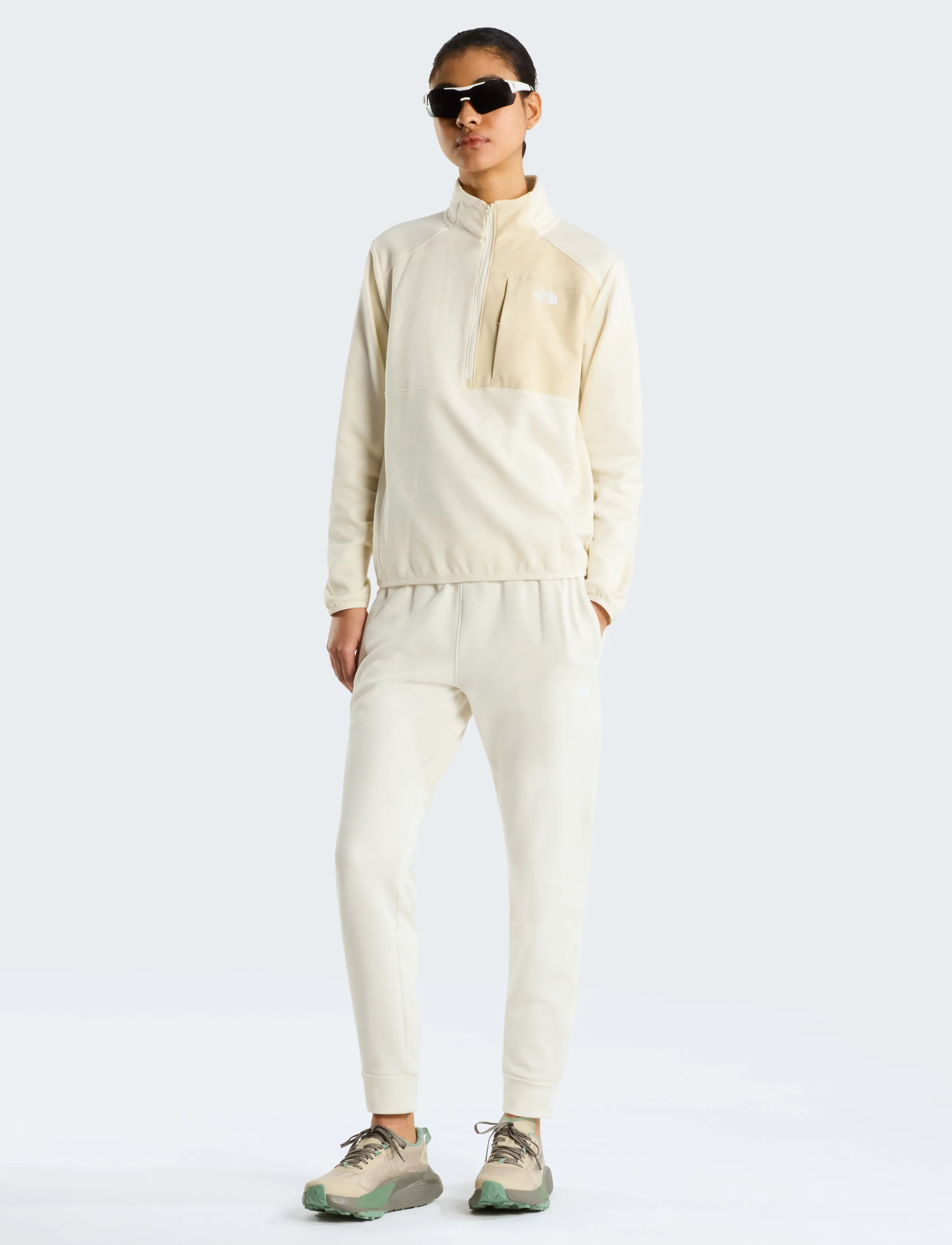 The North Face - W TNF PERFORMANCE FLEECE SW PANT - white dune - 3