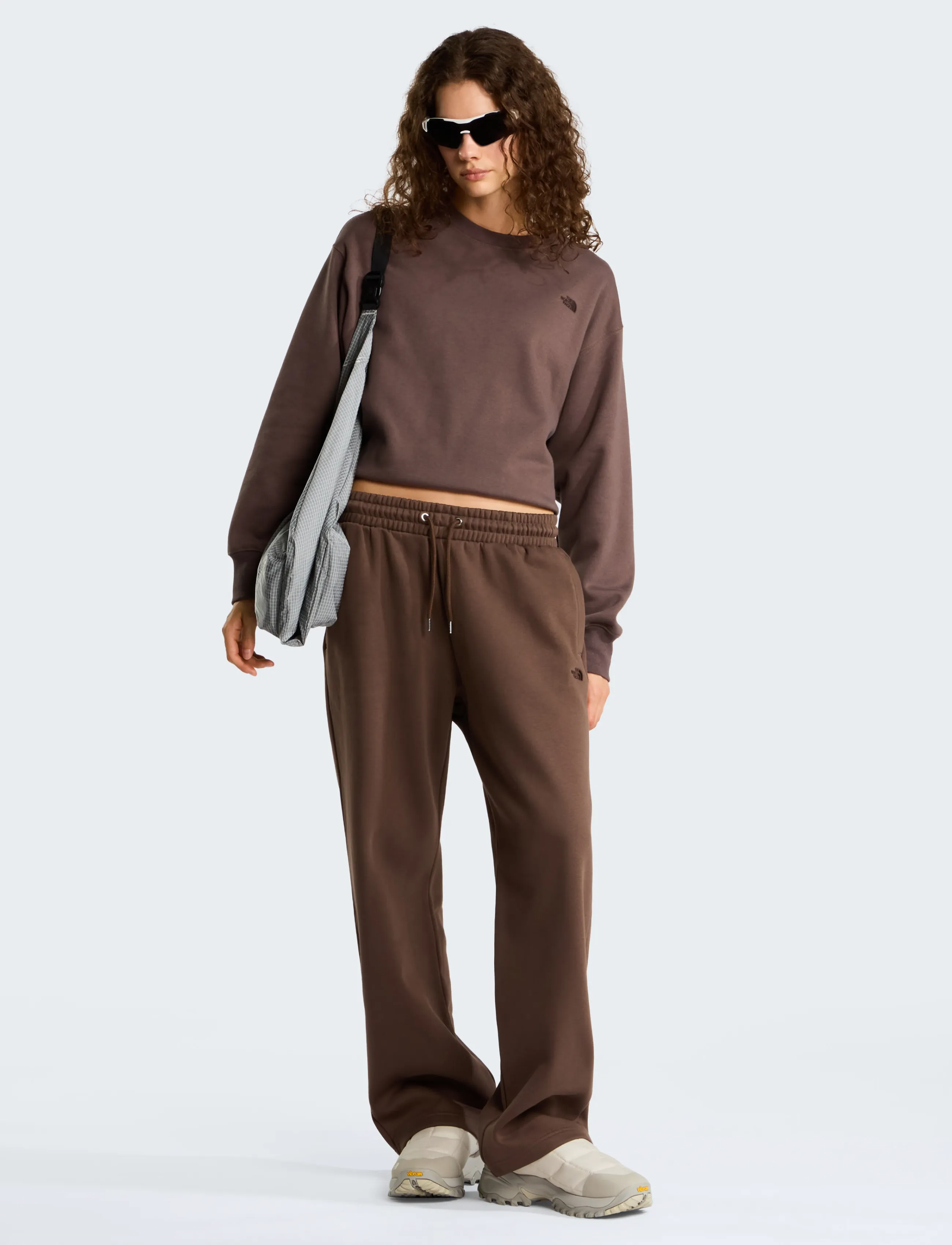 The North Face - W TNF ESSENTIAL SIMPLE DOME STRAIGHT LEG - träningsbyxor - smokey brown - 5