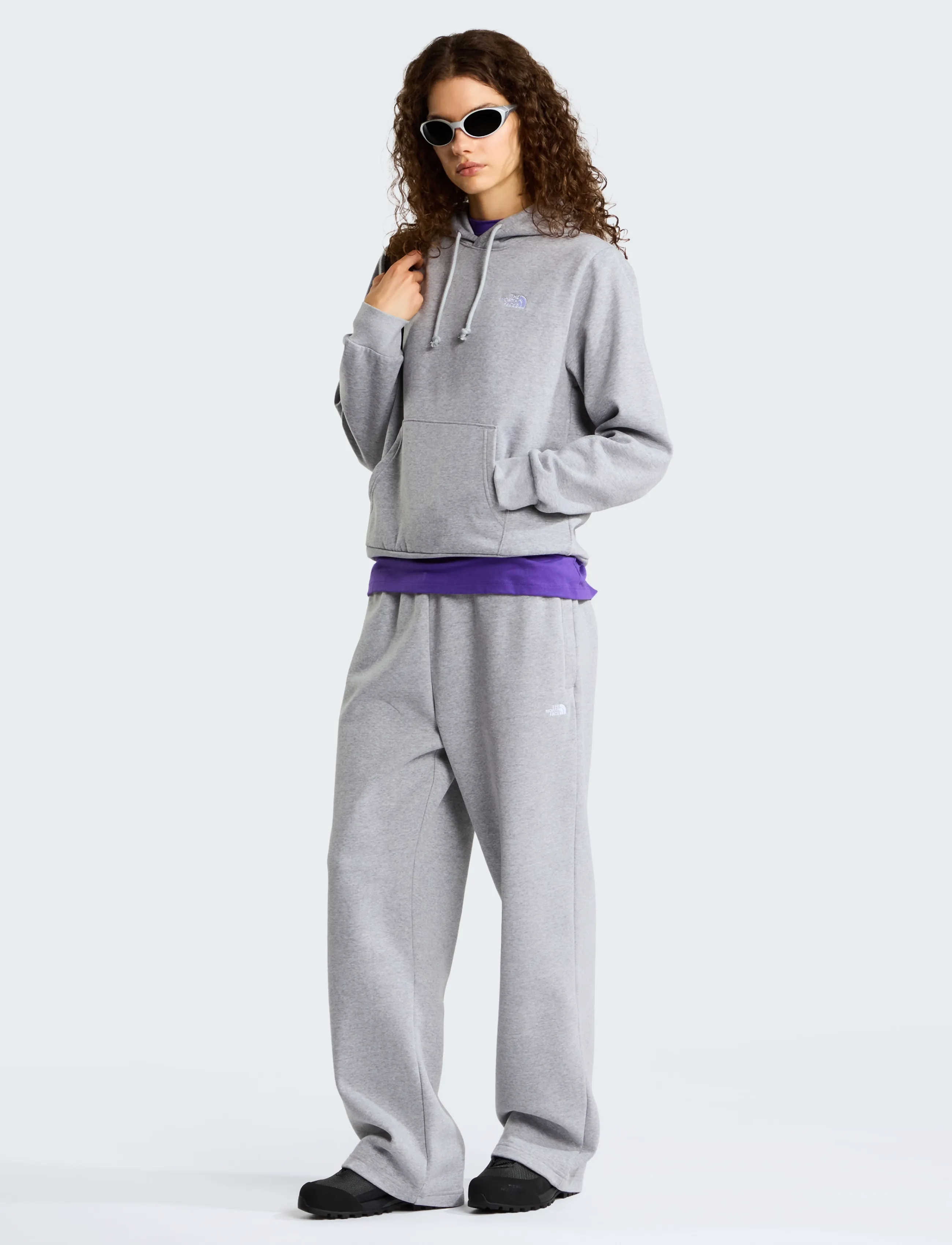 The North Face - W TNF ESSENTIAL SIMPLE DOME STRAIGHT LEG - joggingbukser - tnf pale grey heather - 5