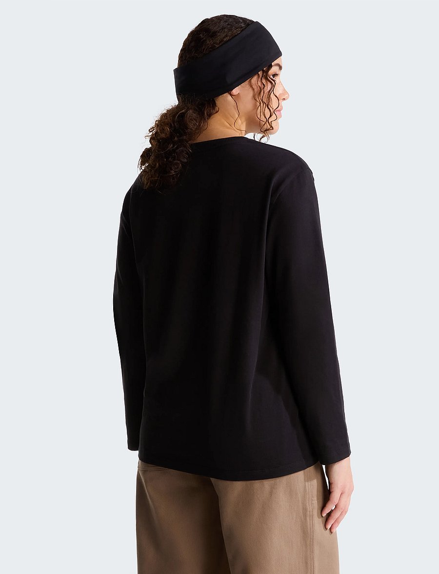 The North Face - W TNF ESSENTIAL SIMPLE DOME RLX LONG SLE - langarmshirts - tnf black - 5