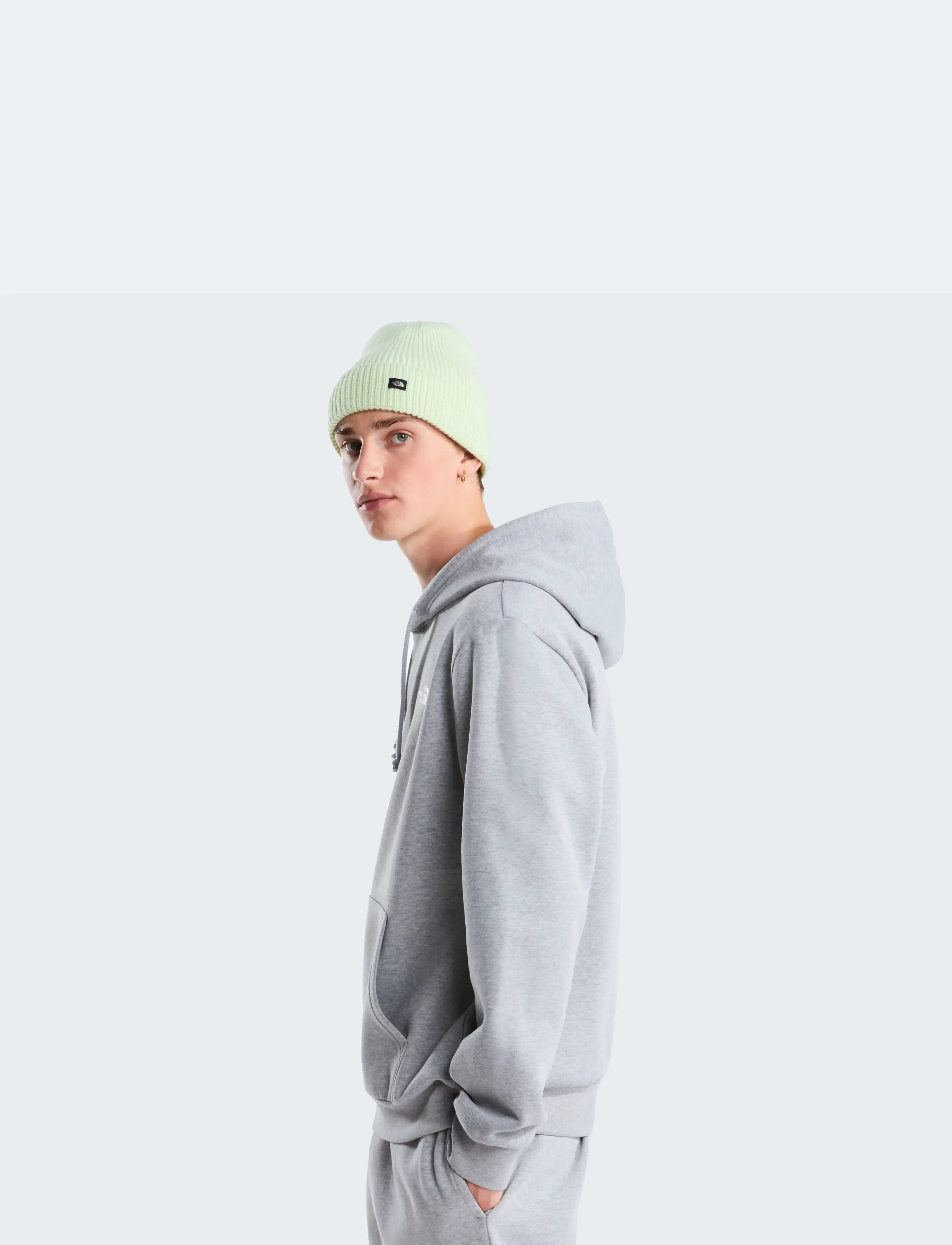 The North Face - M EVOLUTION SIMPLE DOME REGULAR HOODIE - sweatshirts - tnf pale grey heather - 4