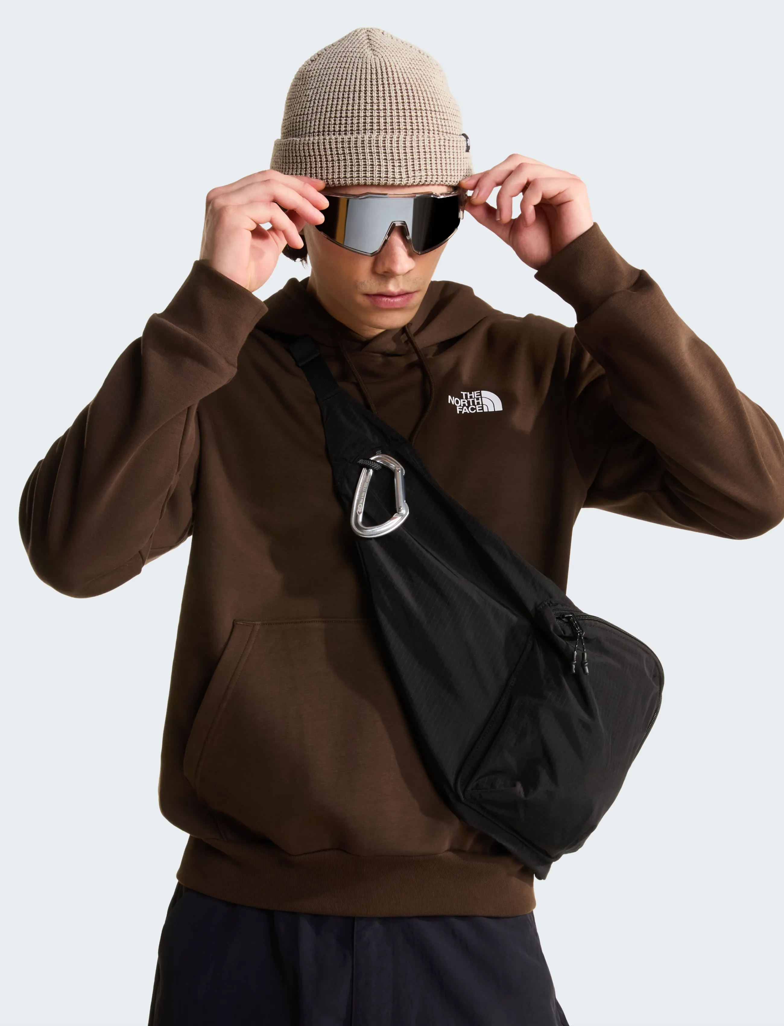 Sweatshirt 'EVOLUTION' mörkbrun / svart 9