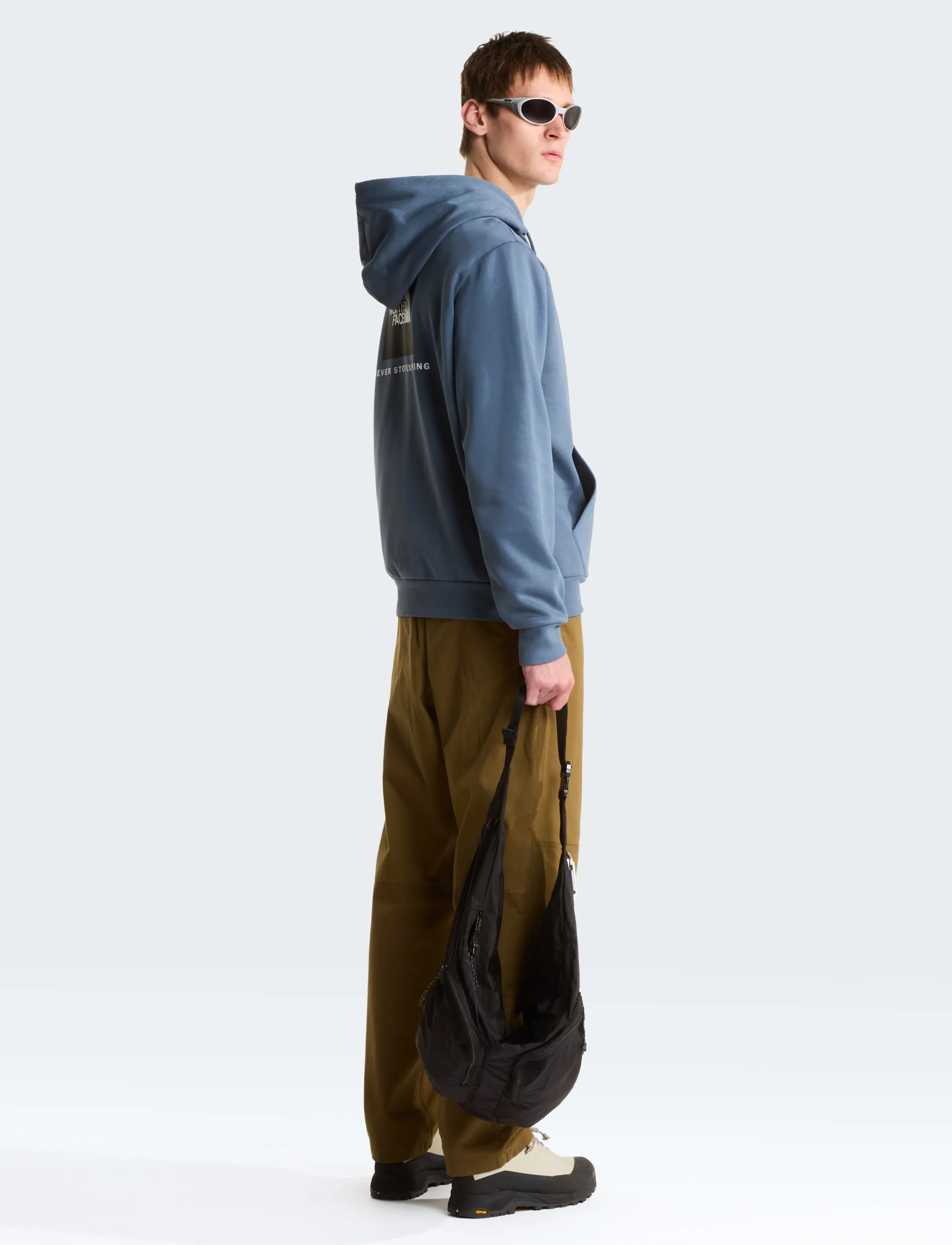 The North Face - M EVOLUTION BOX NSE REGULAR HOODIE - sweatshirts - granite grey - 3