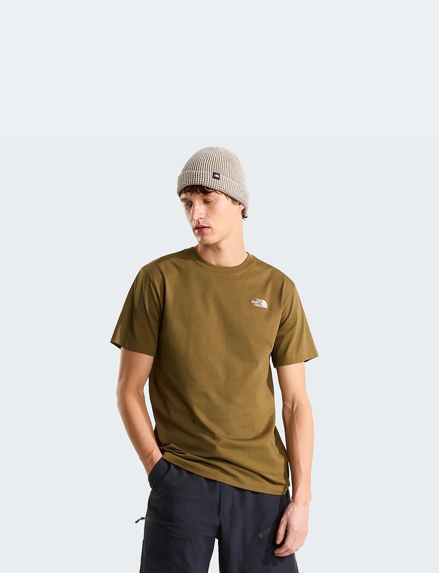 The North Face - M EVOLUTION SIMPLE DOME REGULAR SHORT SL - oberteile & t-shirts - caraway seed - 0