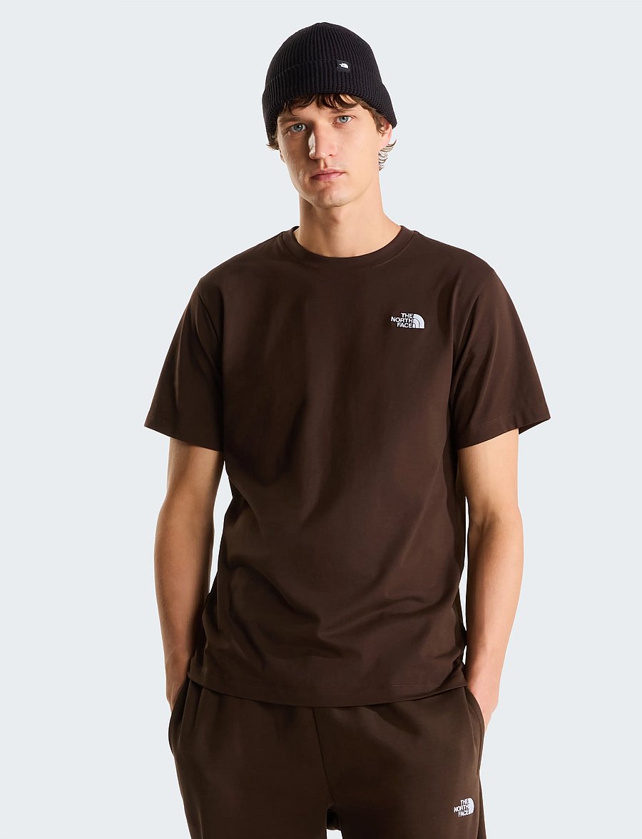 The North Face - M EVOLUTION SIMPLE DOME REGULAR SHORT SL - oberteile & t-shirts - dark chestnut - 0