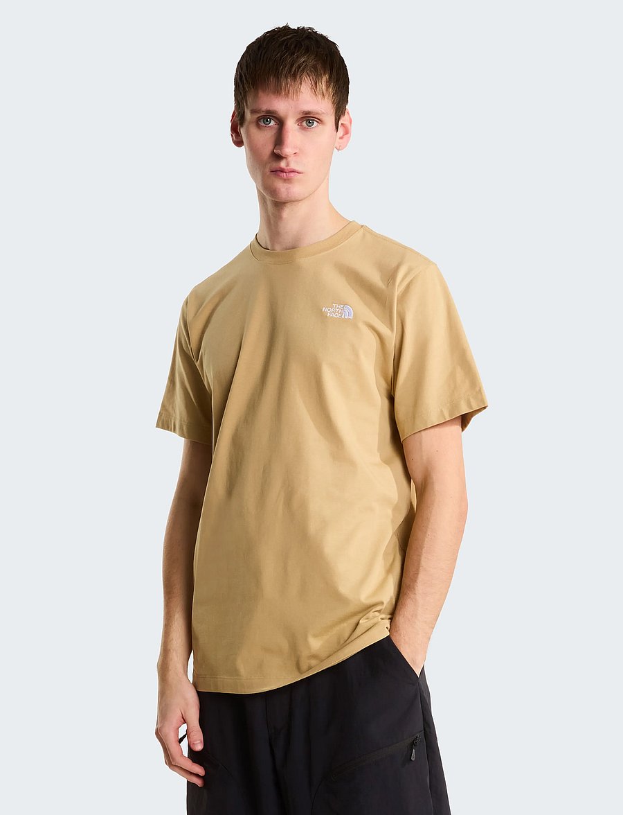 The North Face - M EVOLUTION SIMPLE DOME REGULAR SHORT SL - oberteile & t-shirts - khaki stone - 0