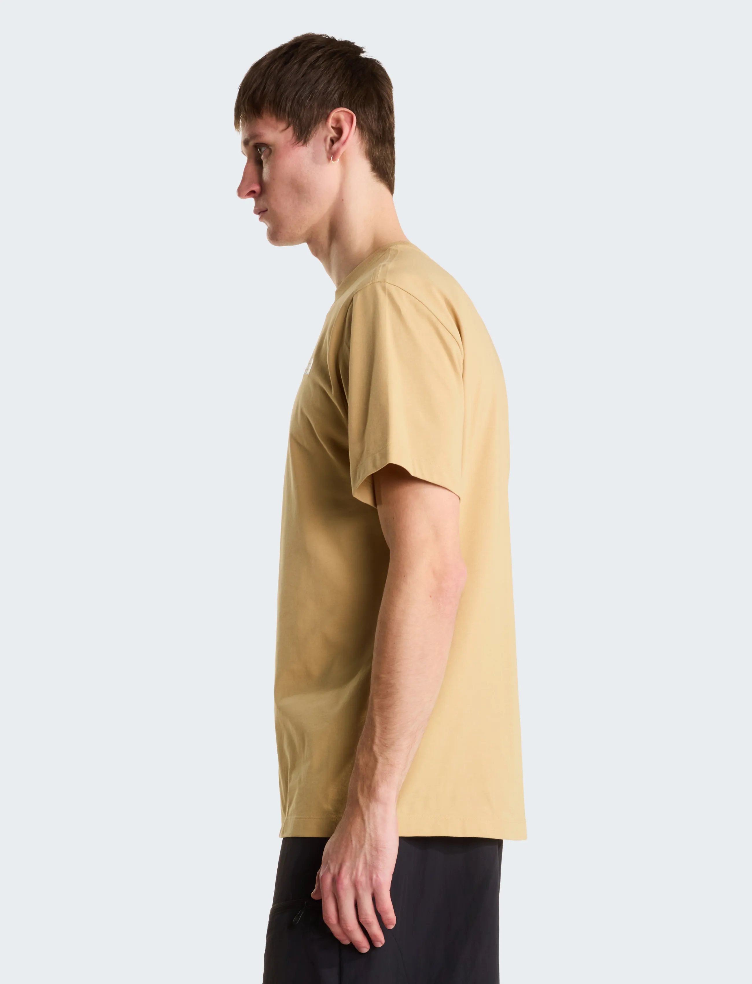 The North Face - M EVOLUTION SIMPLE DOME REGULAR SHORT SL - t-shirts - khaki stone - 4
