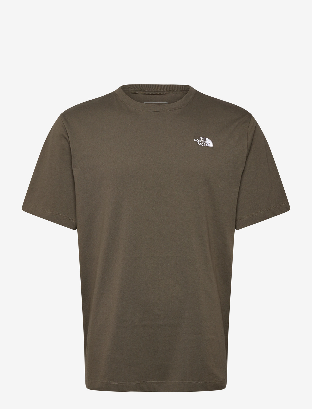 The North Face - M EVOLUTION SIMPLE DOME REGULAR SHORT SL - t-shirts - new taupe green - 1