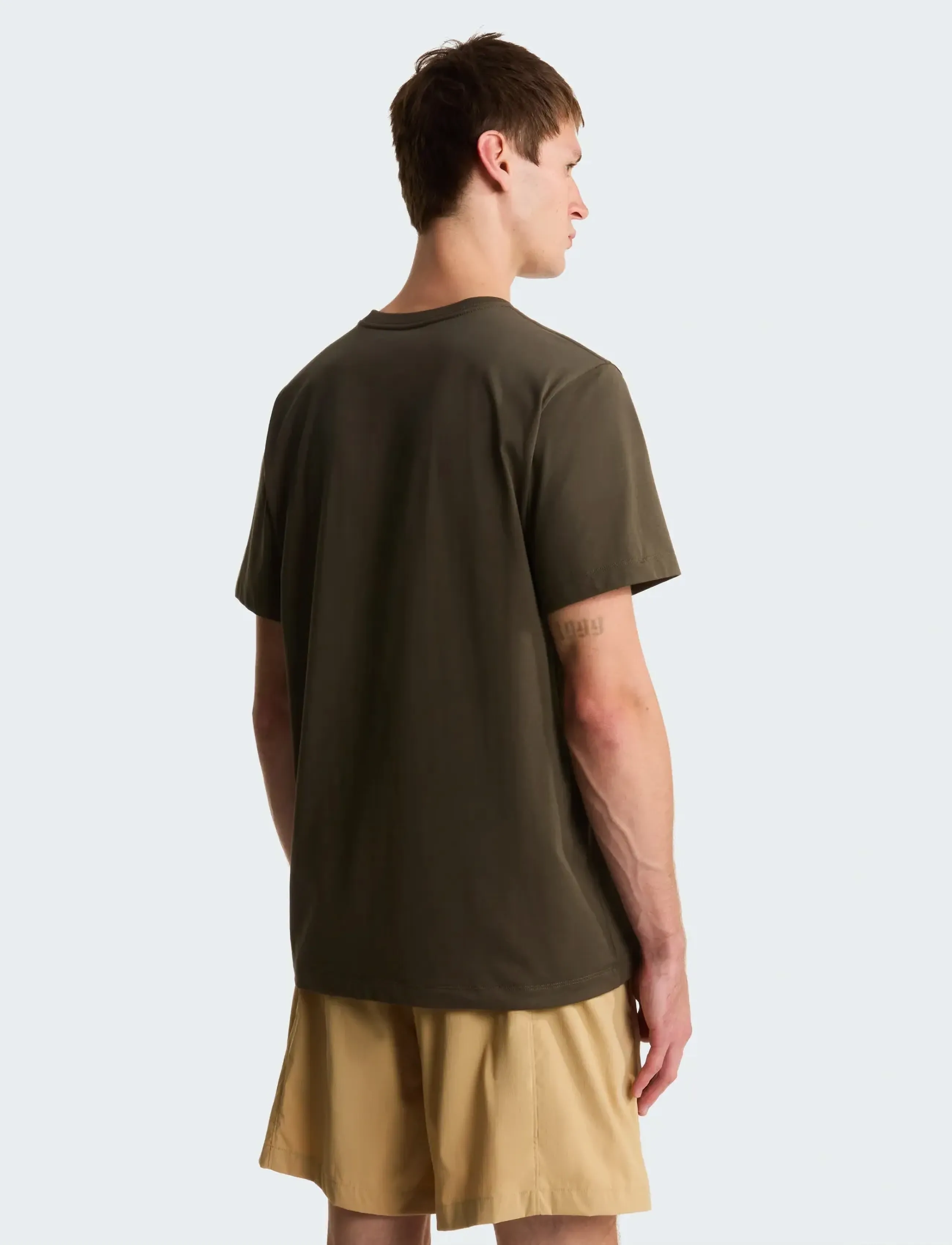 The North Face - M EVOLUTION SIMPLE DOME REGULAR SHORT SL - oberteile & t-shirts - new taupe green - 5