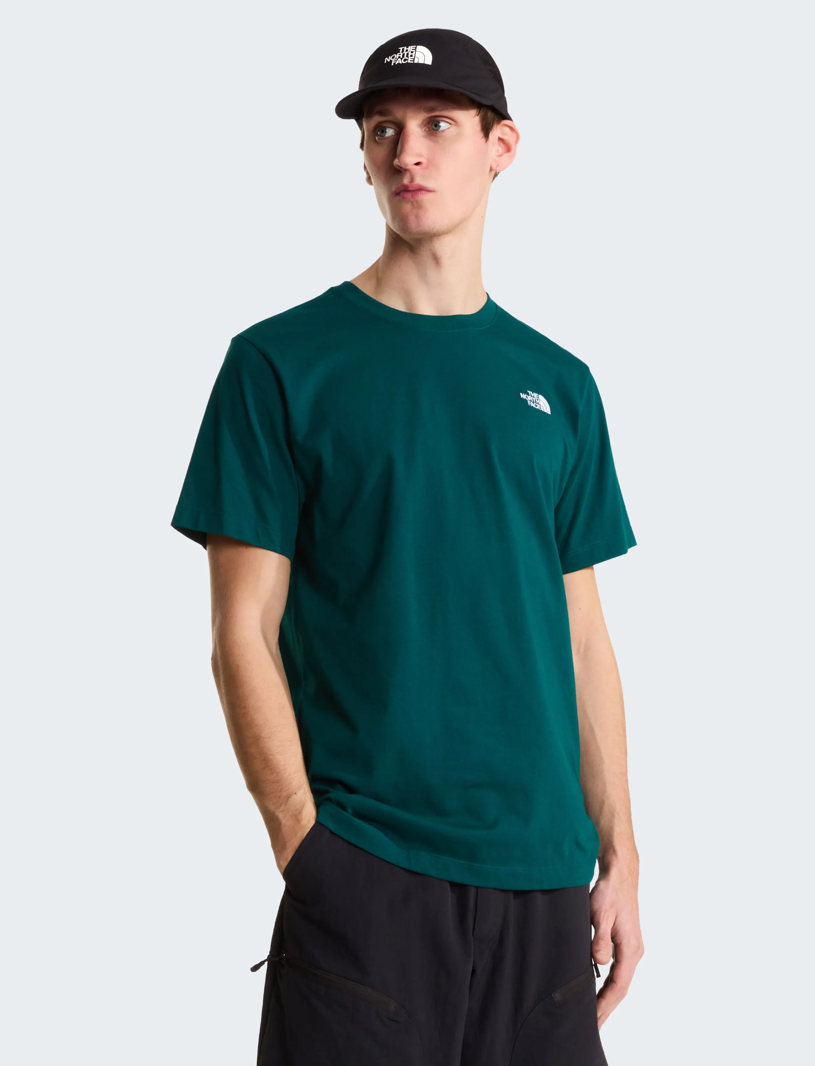The North Face M EVOLUTION SIMPLE DOME REGULAR SHORT SL - T-shirts - PACIFIC TEAL / green