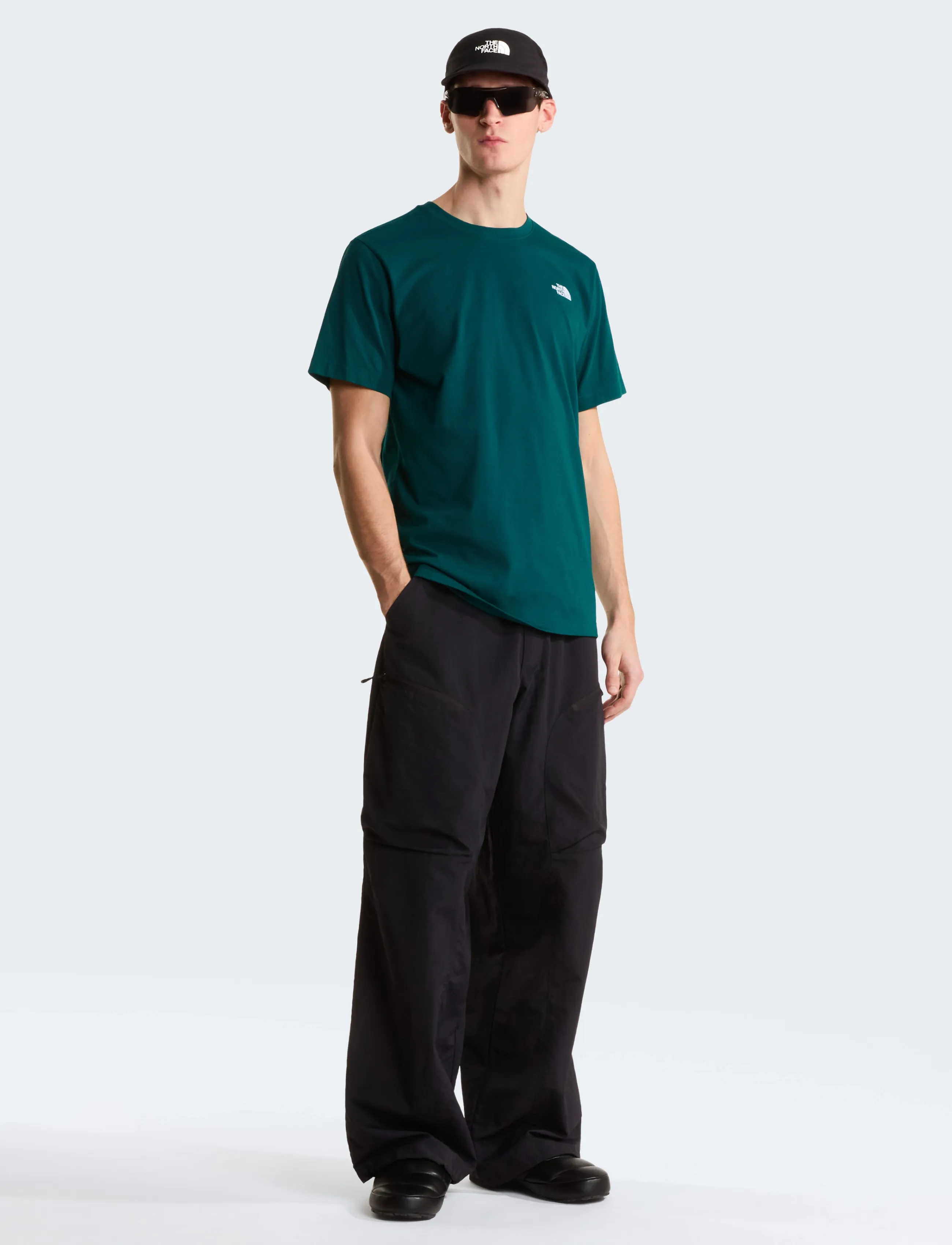 The North Face - M EVOLUTION SIMPLE DOME REGULAR SHORT SL - t-shirts - pacific teal - 3