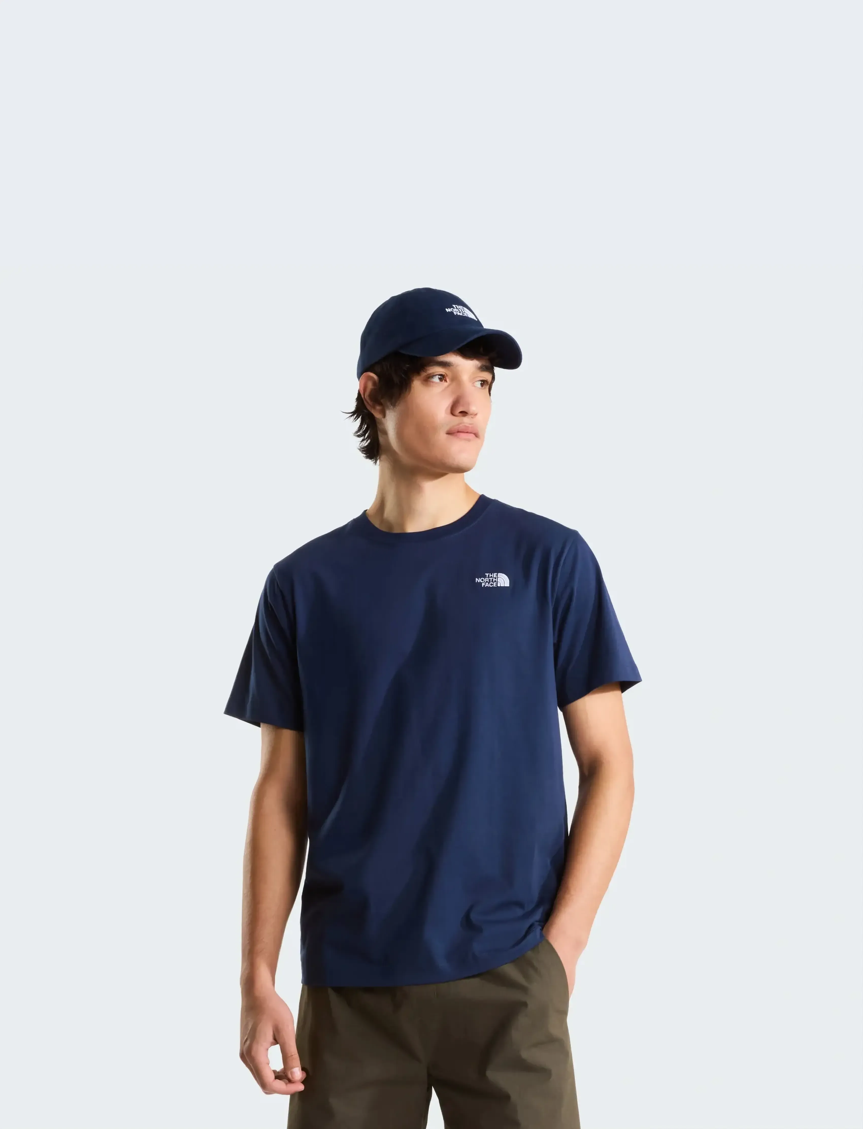 The North Face - M EVOLUTION SIMPLE DOME REGULAR SHORT SL - oberteile & t-shirts - summit navy - 0