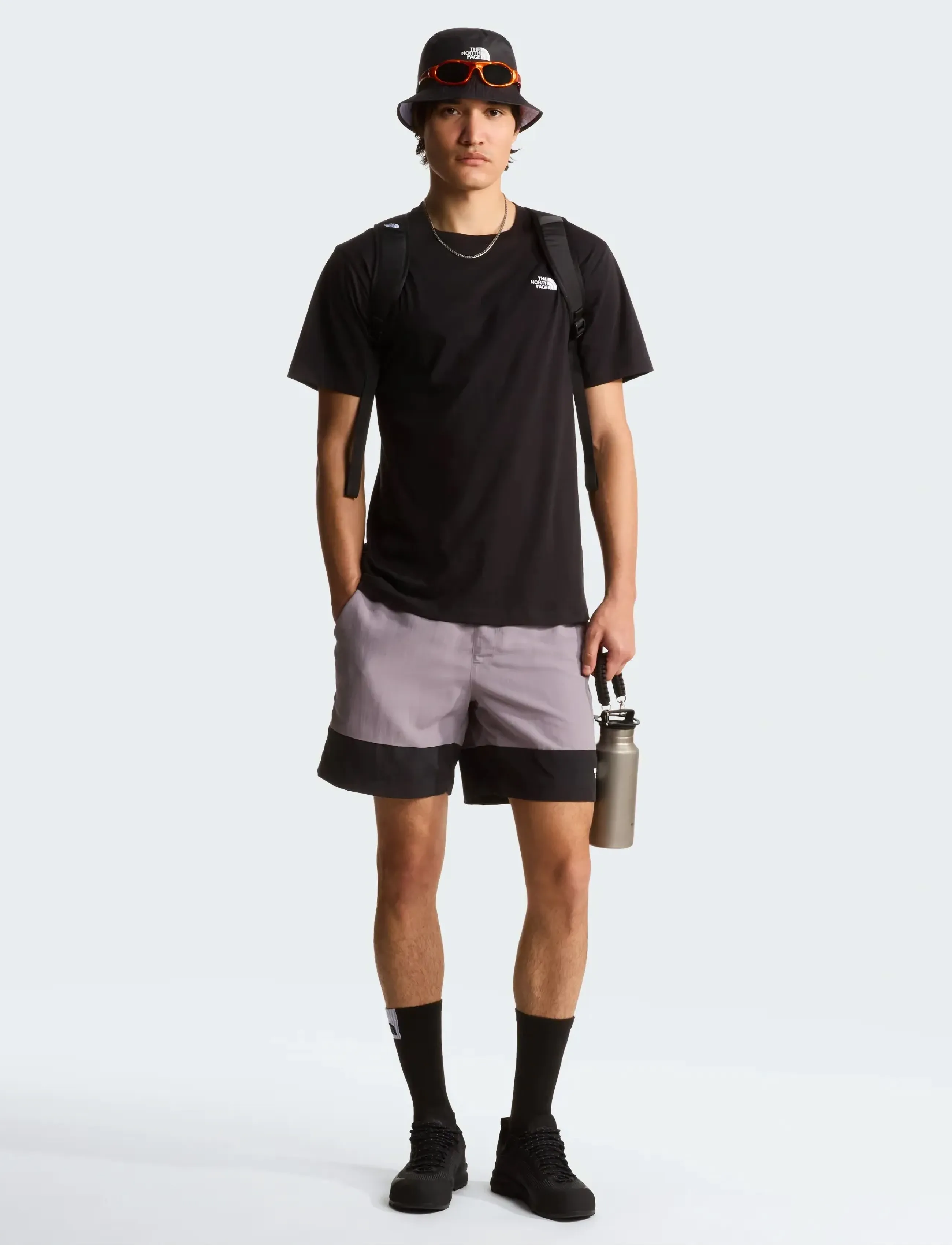 The North Face - M EVOLUTION SIMPLE DOME REGULAR SHORT SL - topper & t-skjorter - tnf black - 3