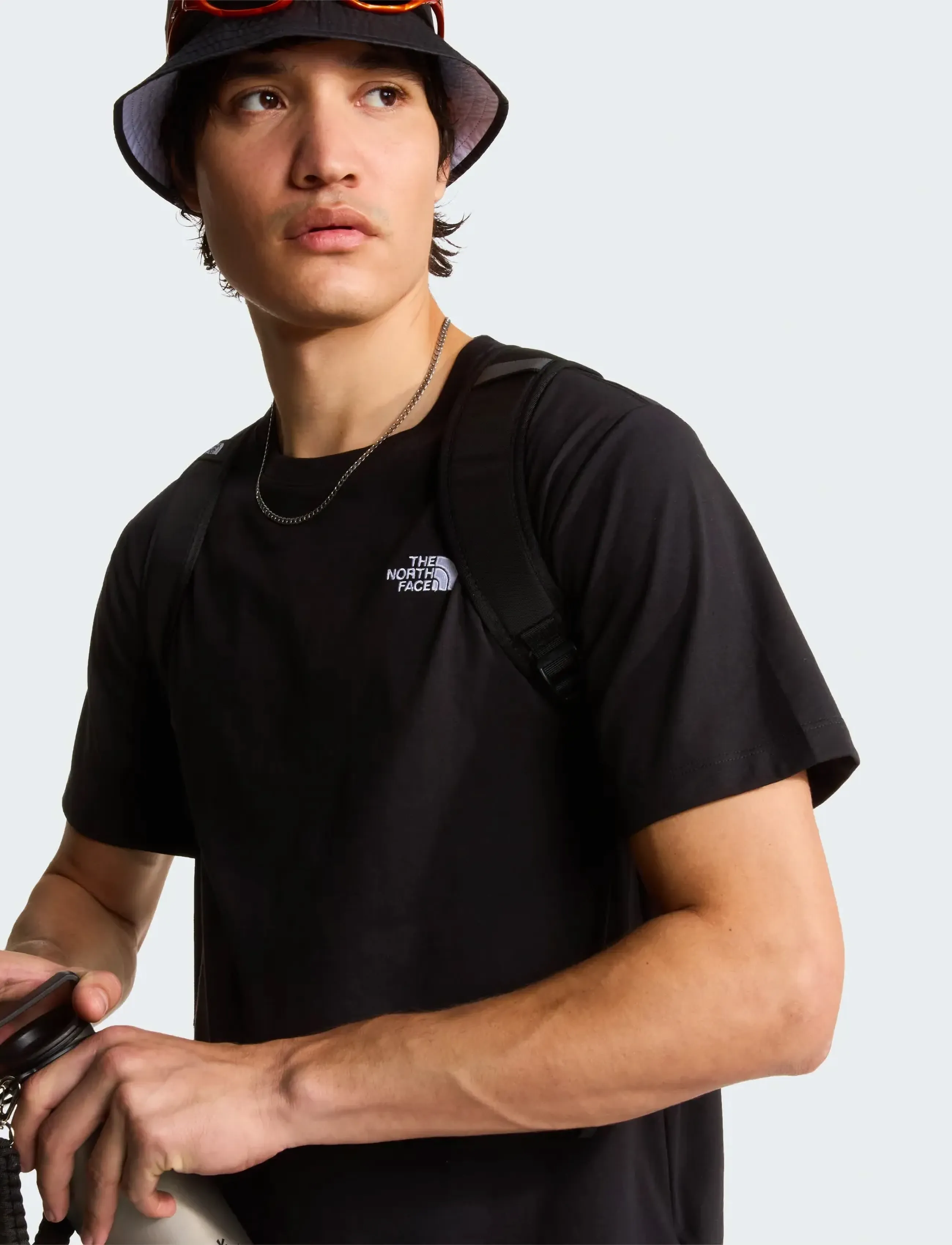 The North Face M EVOLUTION SIMPLE DOME REGULAR SHORT SL - Streetstyle - TNF BLACK / black