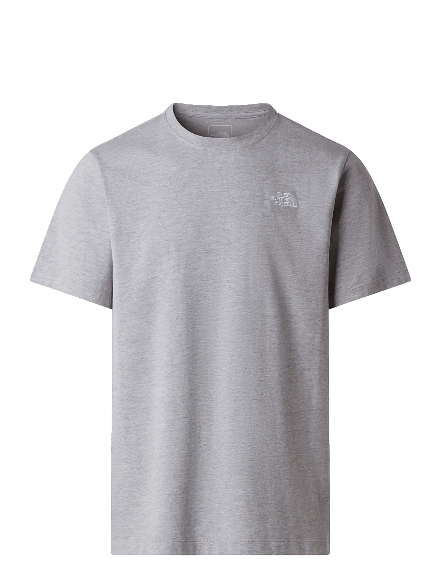 The North Face - M EVOLUTION SIMPLE DOME REGULAR SHORT SL - alussärgid ja t-särgid - tnf pale grey heather - 1