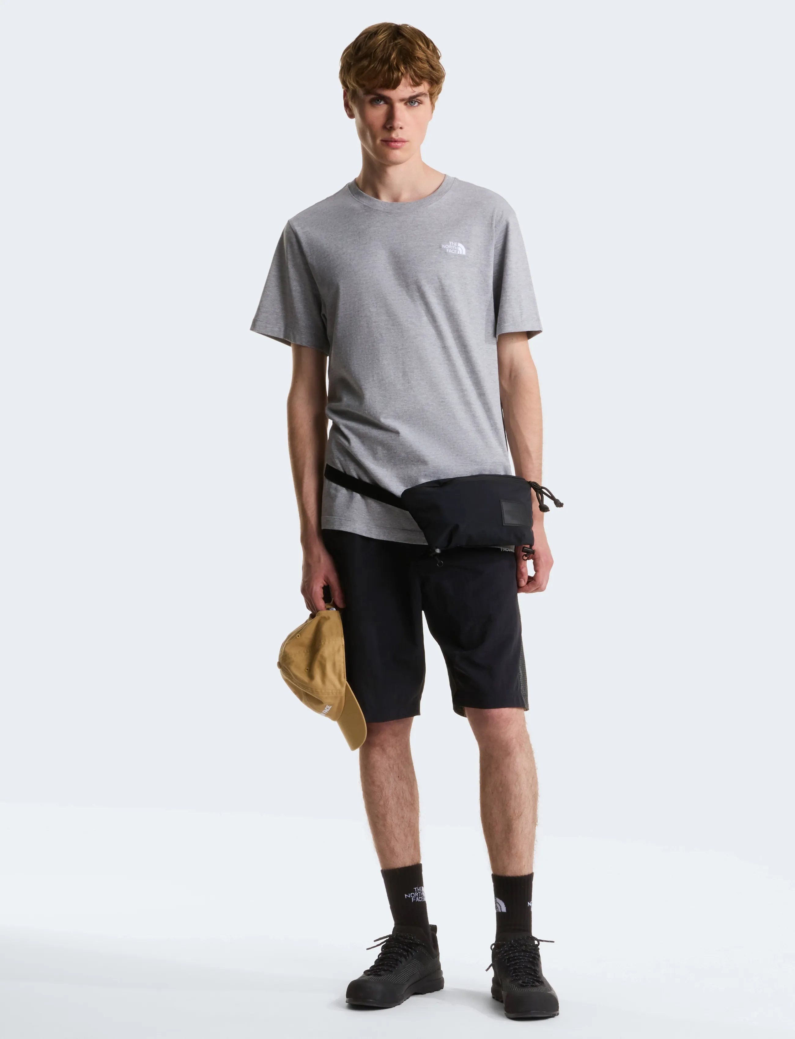 The North Face - M EVOLUTION SIMPLE DOME REGULAR SHORT SL - tops & t-shirts - tnf pale grey heather - 3