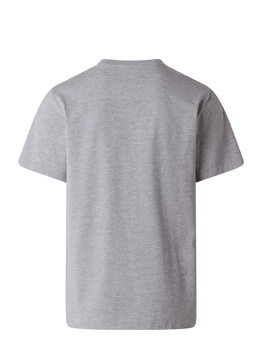 The North Face - M EVOLUTION SIMPLE DOME REGULAR SHORT SL - alussärgid ja t-särgid - tnf pale grey heather - 2