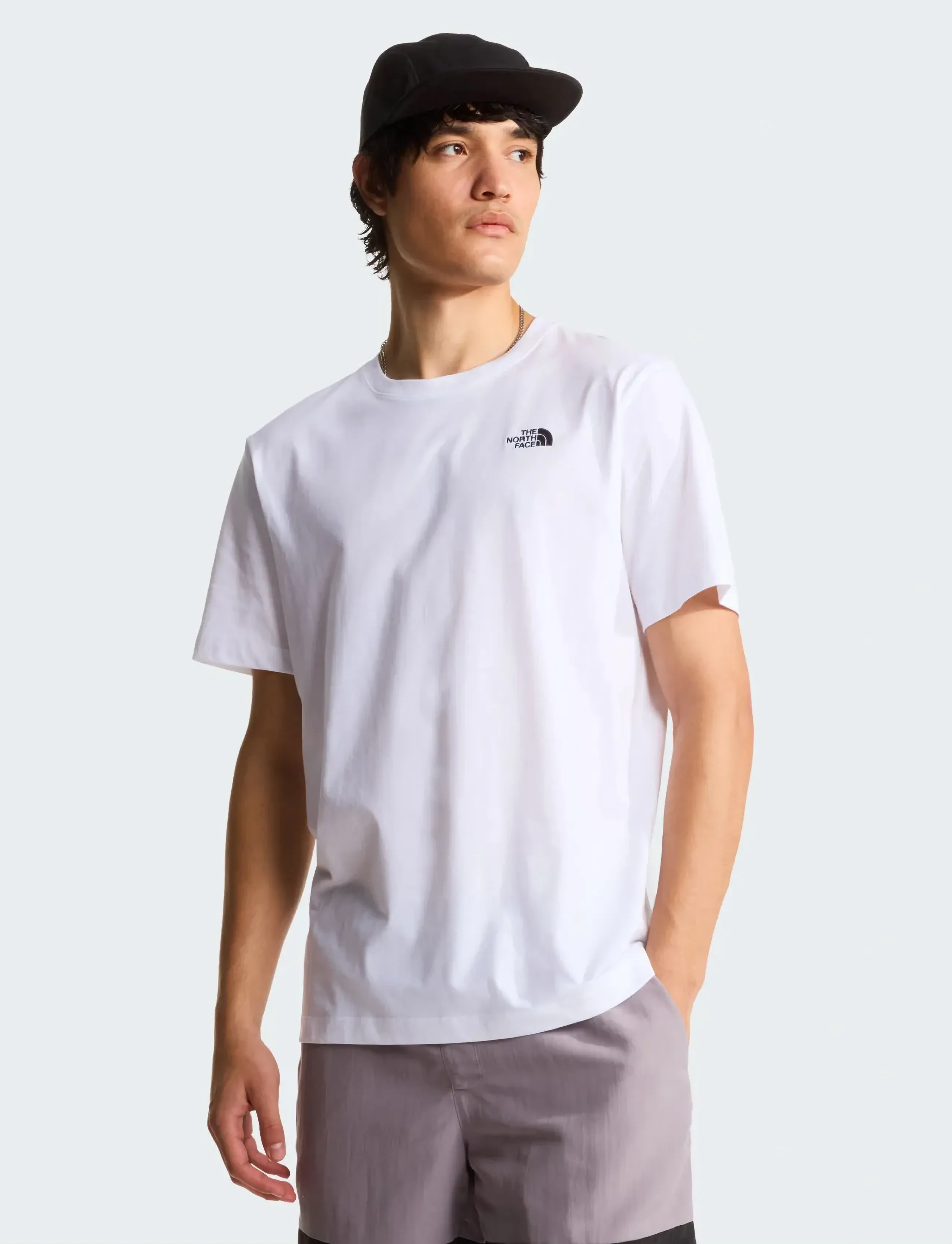 The North Face M EVOLUTION SIMPLE DOME REGULAR SHORT SL - Bolir - TNF WHITE / white