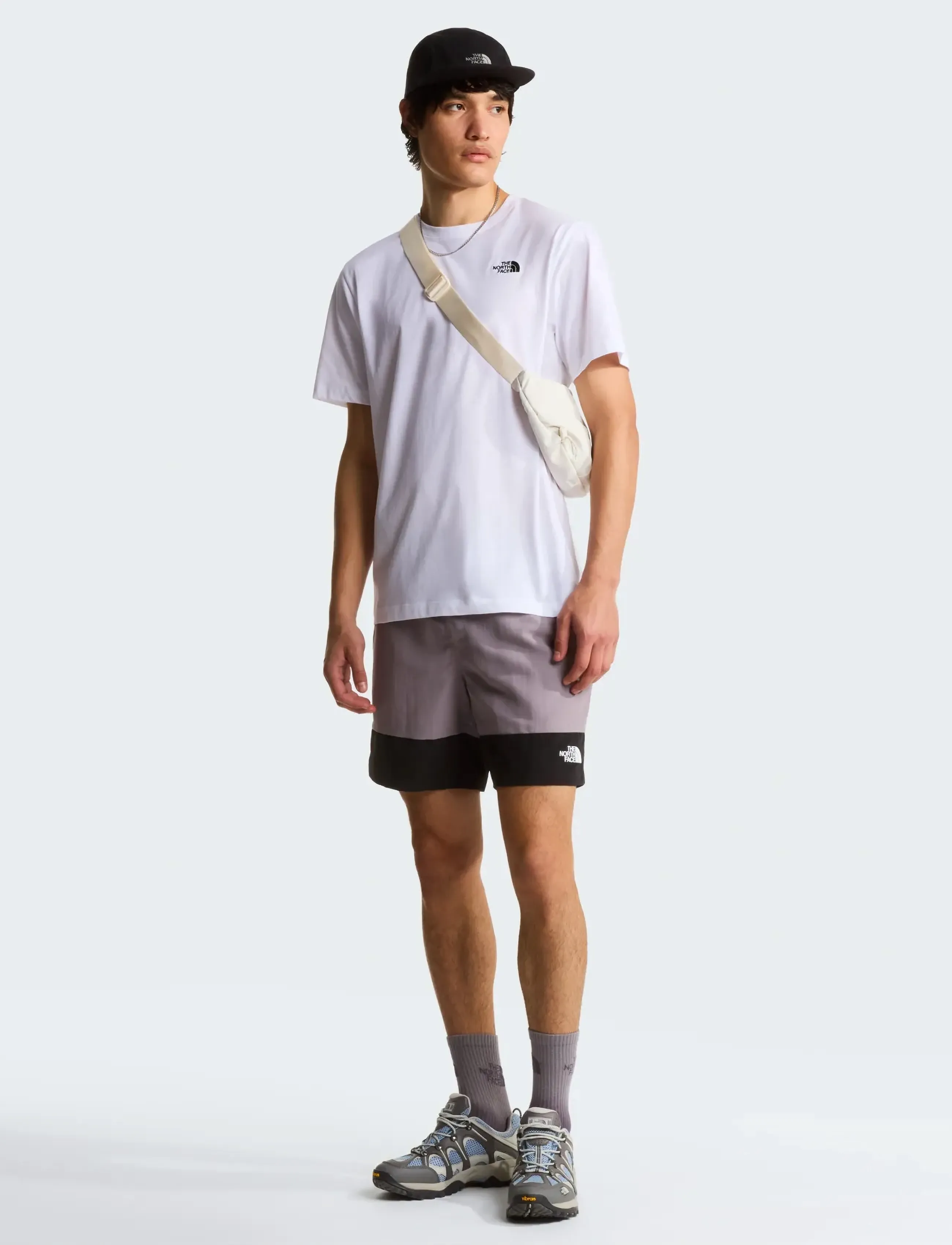 The North Face - M EVOLUTION SIMPLE DOME REGULAR SHORT SL - topit & t-paidat - tnf white - 3