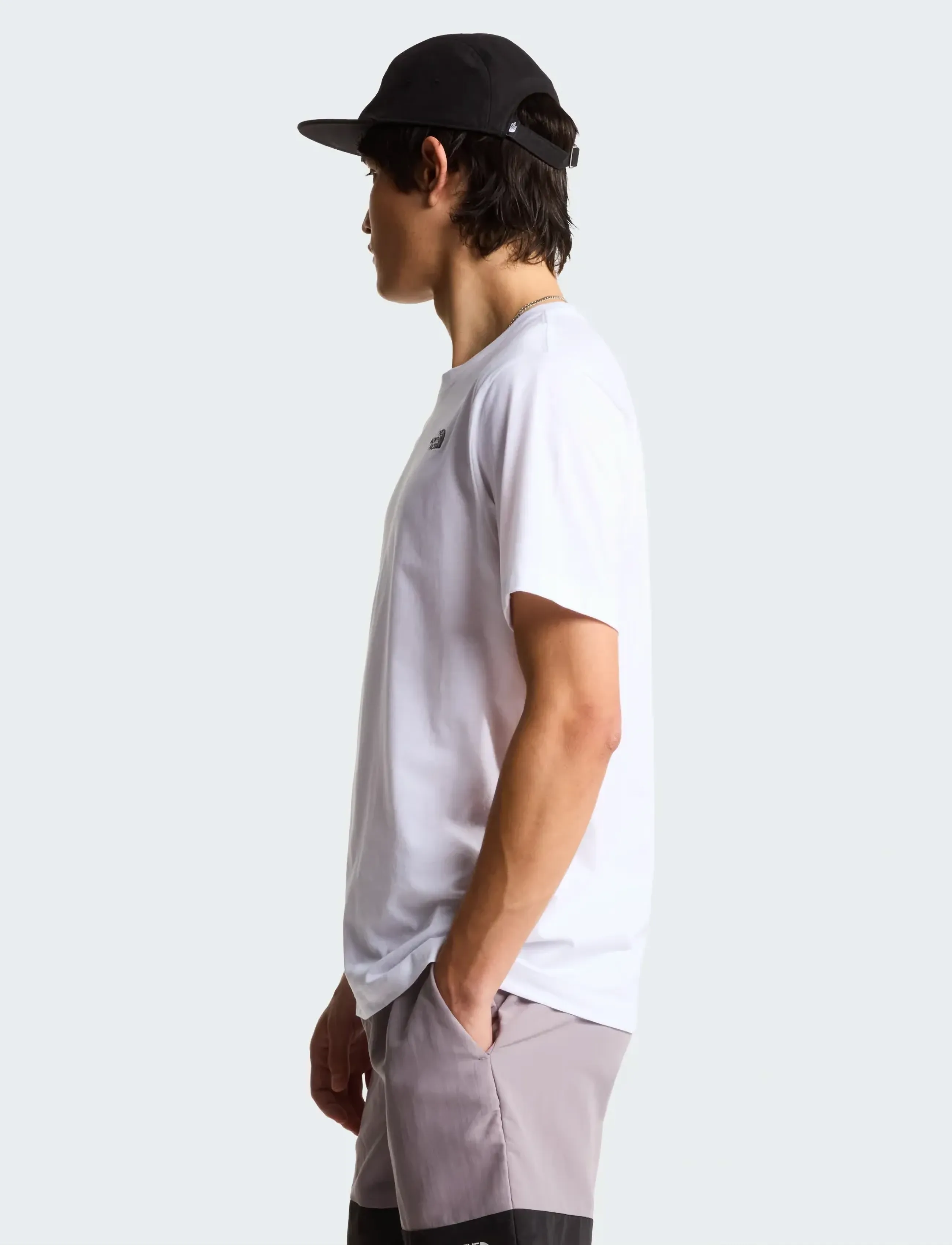 The North Face - M EVOLUTION SIMPLE DOME REGULAR SHORT SL - t-shirts - tnf white - 4