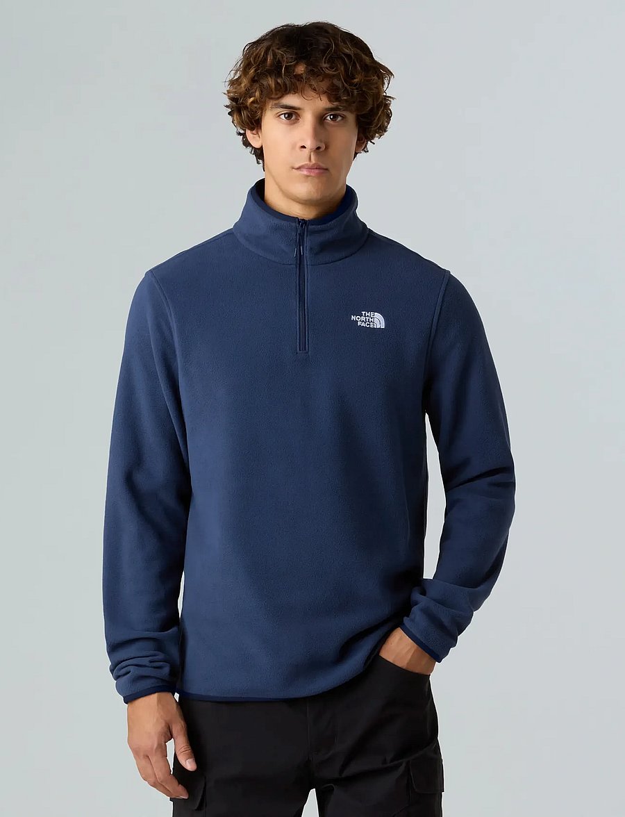 The North Face - M GLACIER FLEECE 1/4 ZIP JACKET - fleece & midlayer - summit navy - 0