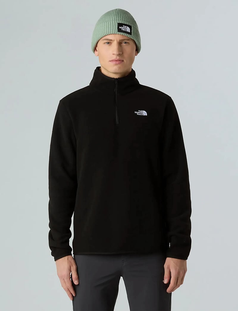 The North Face - M GLACIER FLEECE 1/4 ZIP JACKET - fleece & midlayer - tnf black - 0