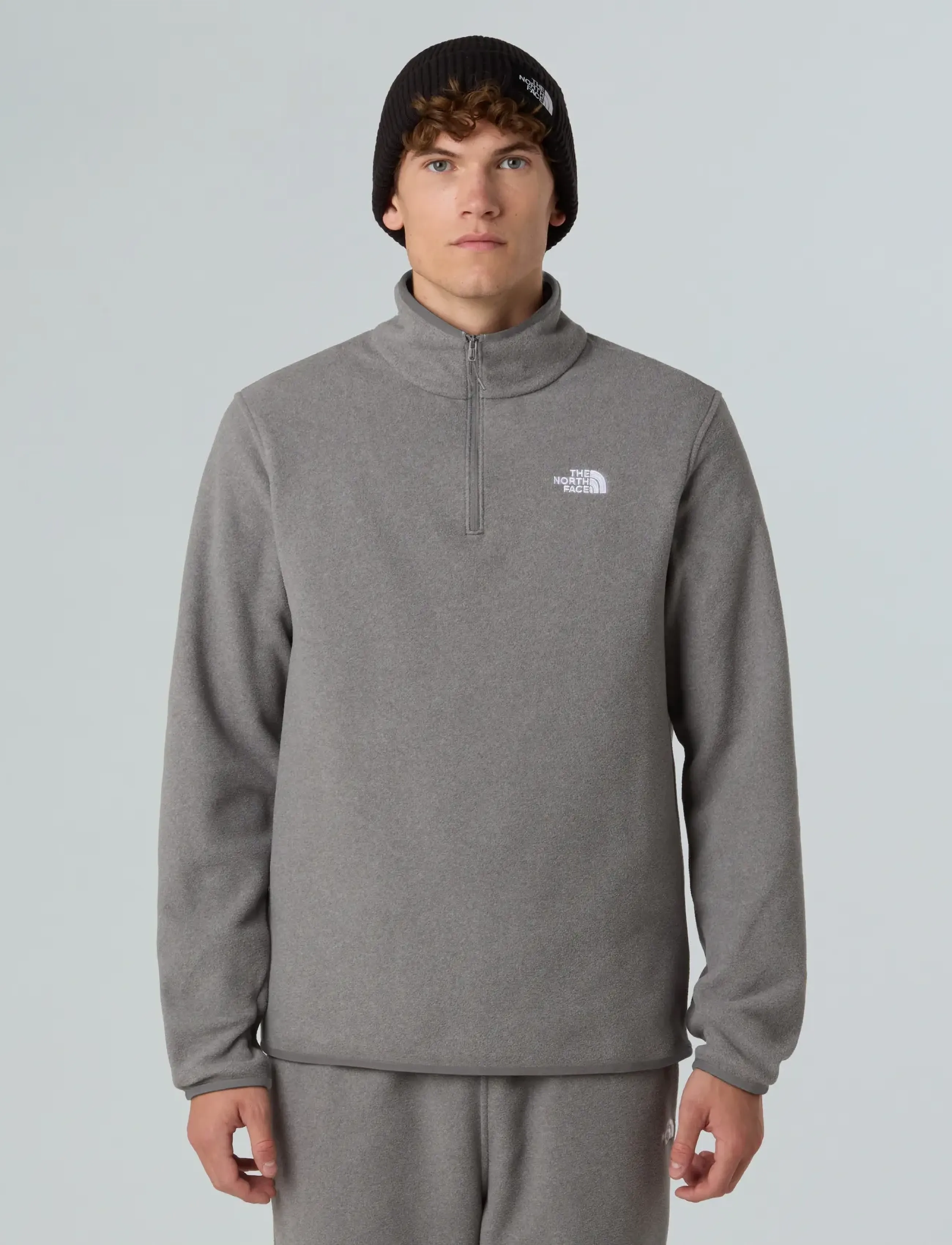 The North Face M Glacier Fleece 1/4 Zip Jacket, L, Sport Fleeces & Midlayers, Grau - Fleeces, Männerswear