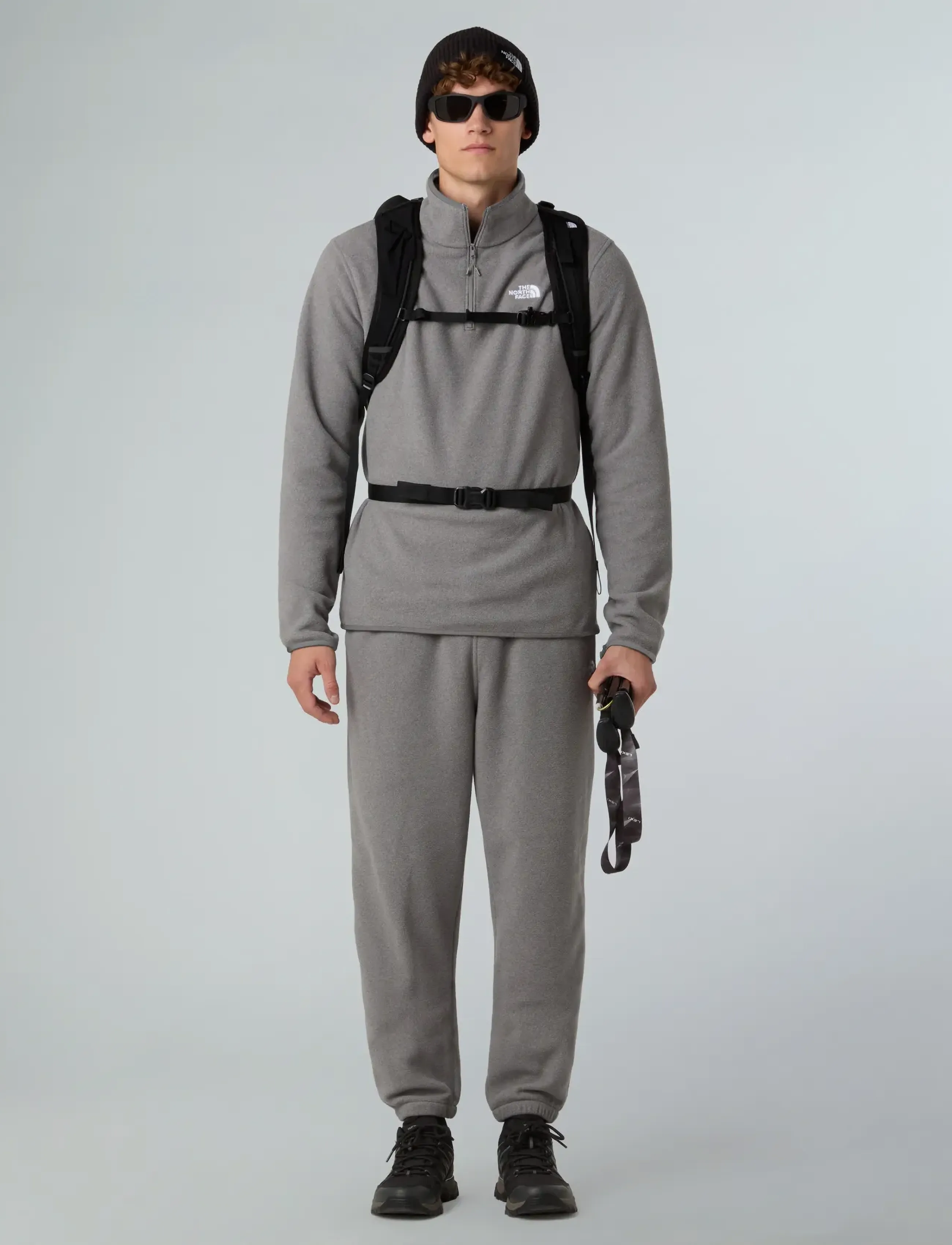 The North Face - M GLACIER FLEECE 1/4 ZIP JACKET - kampsunid ja vahekihid - tnf mid grey heather - 3