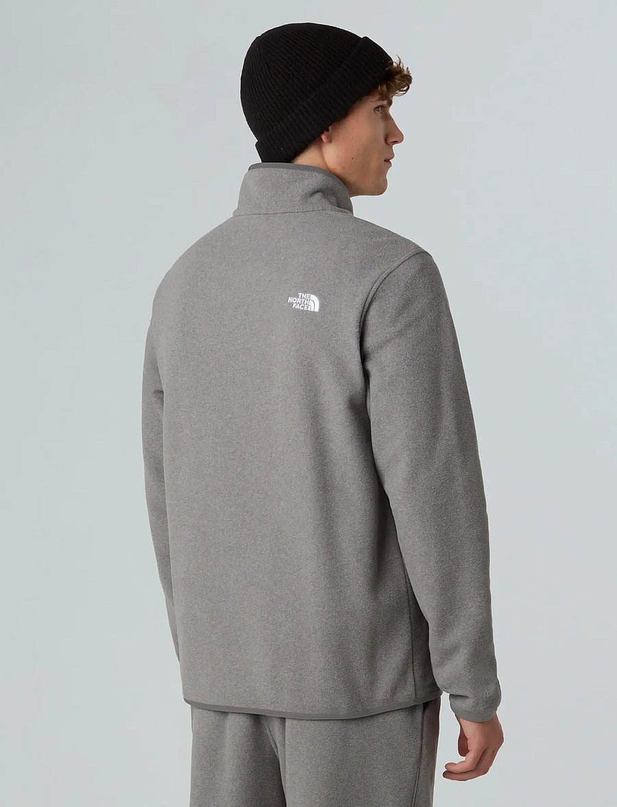 The North Face - M GLACIER FLEECE 1/4 ZIP JACKET - fleece & midlayer - tnf mid grey heather - 4