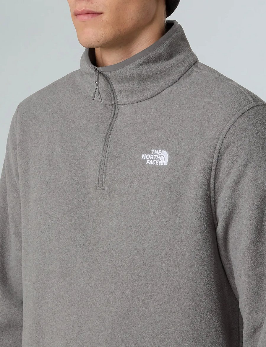 The North Face - M GLACIER FLEECE 1/4 ZIP JACKET - fleece & midlayer - tnf mid grey heather - 5
