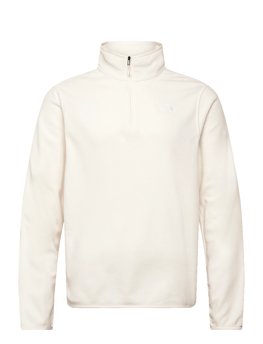 The North Face - M GLACIER FLEECE 1/4 ZIP JACKET - fleece & mellanlager - white dune - 1