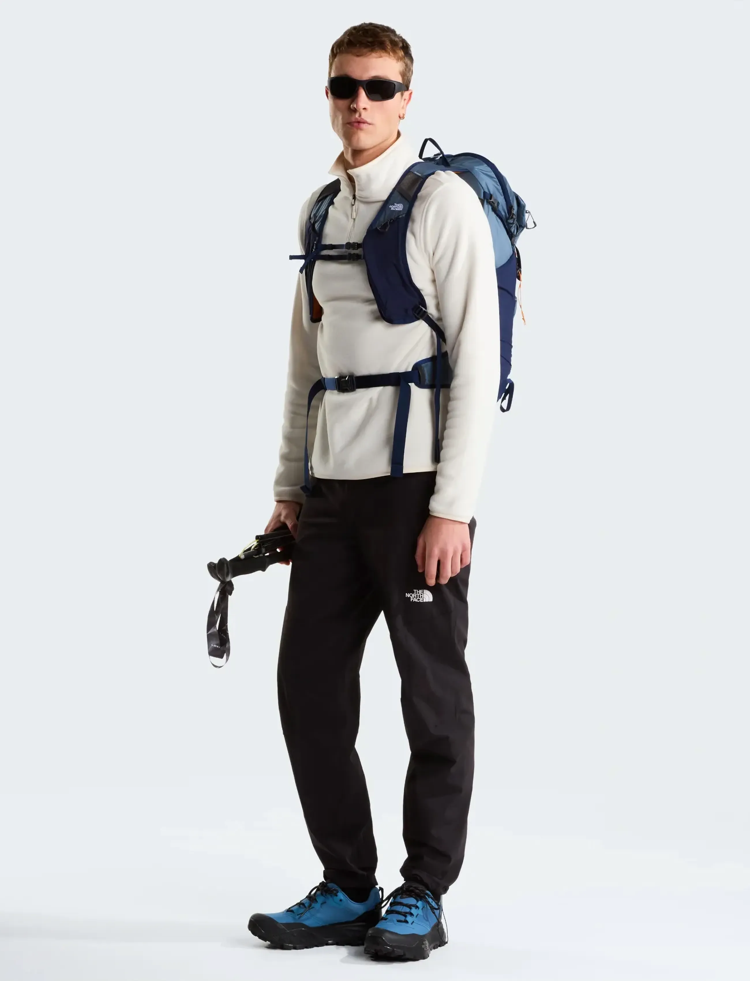 The North Face - M GLACIER FLEECE 1/4 ZIP JACKET - fleeces & midlayers - white dune - 3