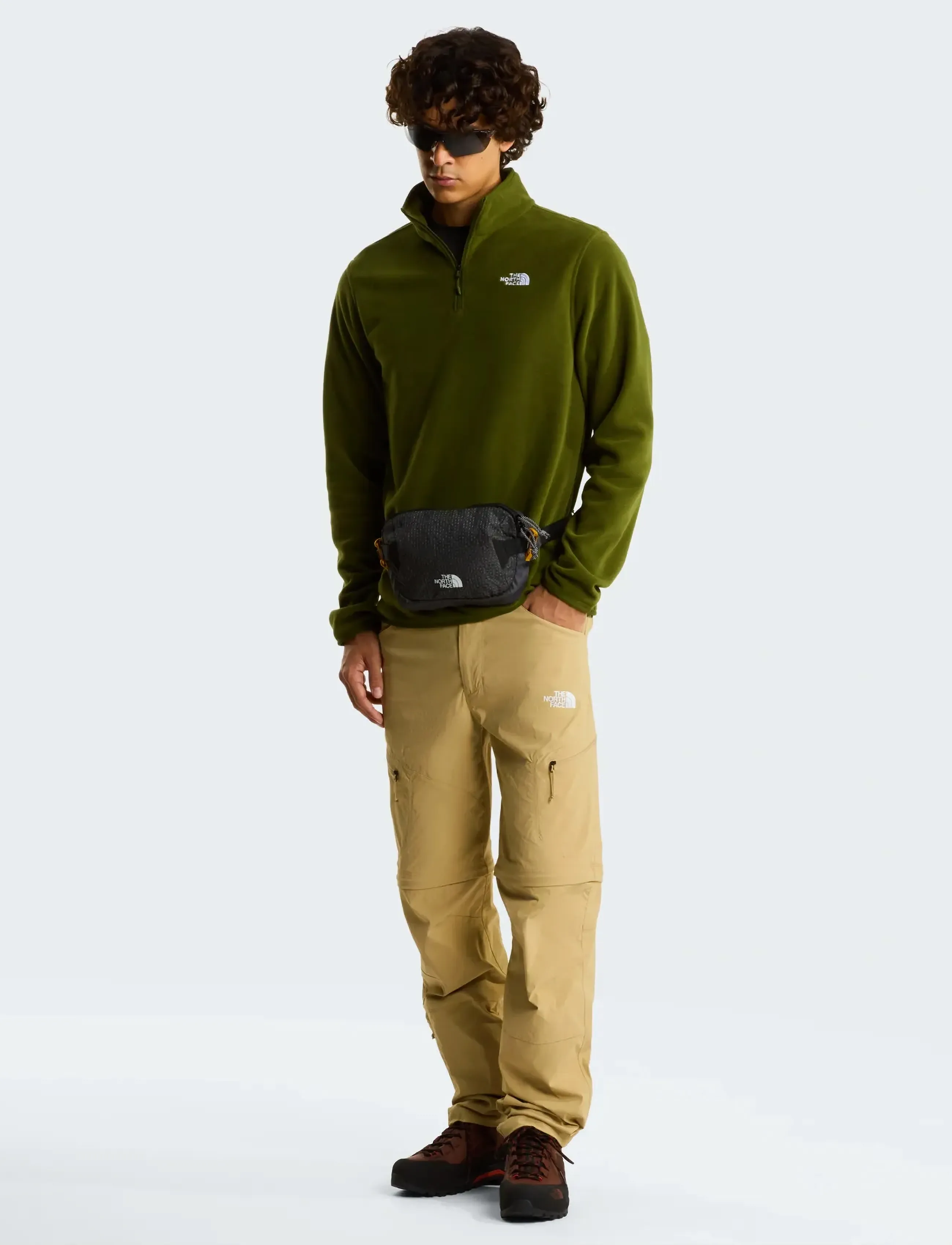 The North Face - M GLACIER FLEECE 1/4 ZIP JACKET - fleeces & midlayers - woodland green - 3