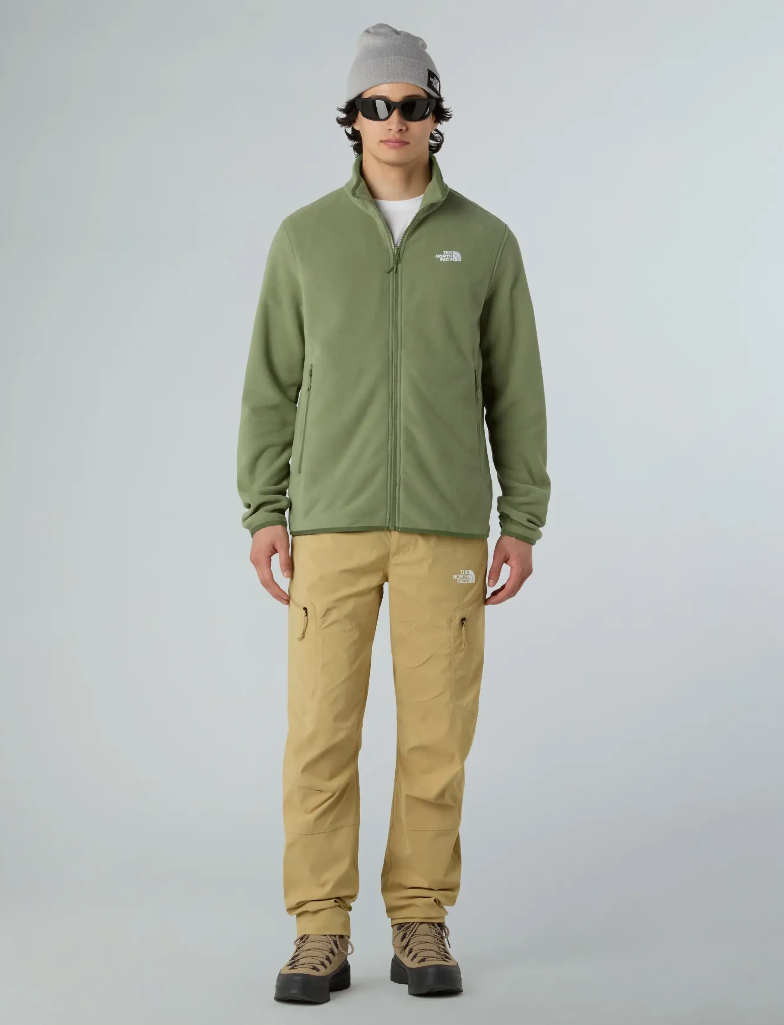 The North Face - M GLACIER FLEECE JACKET - fleeces & midlayers - bark mist - 3