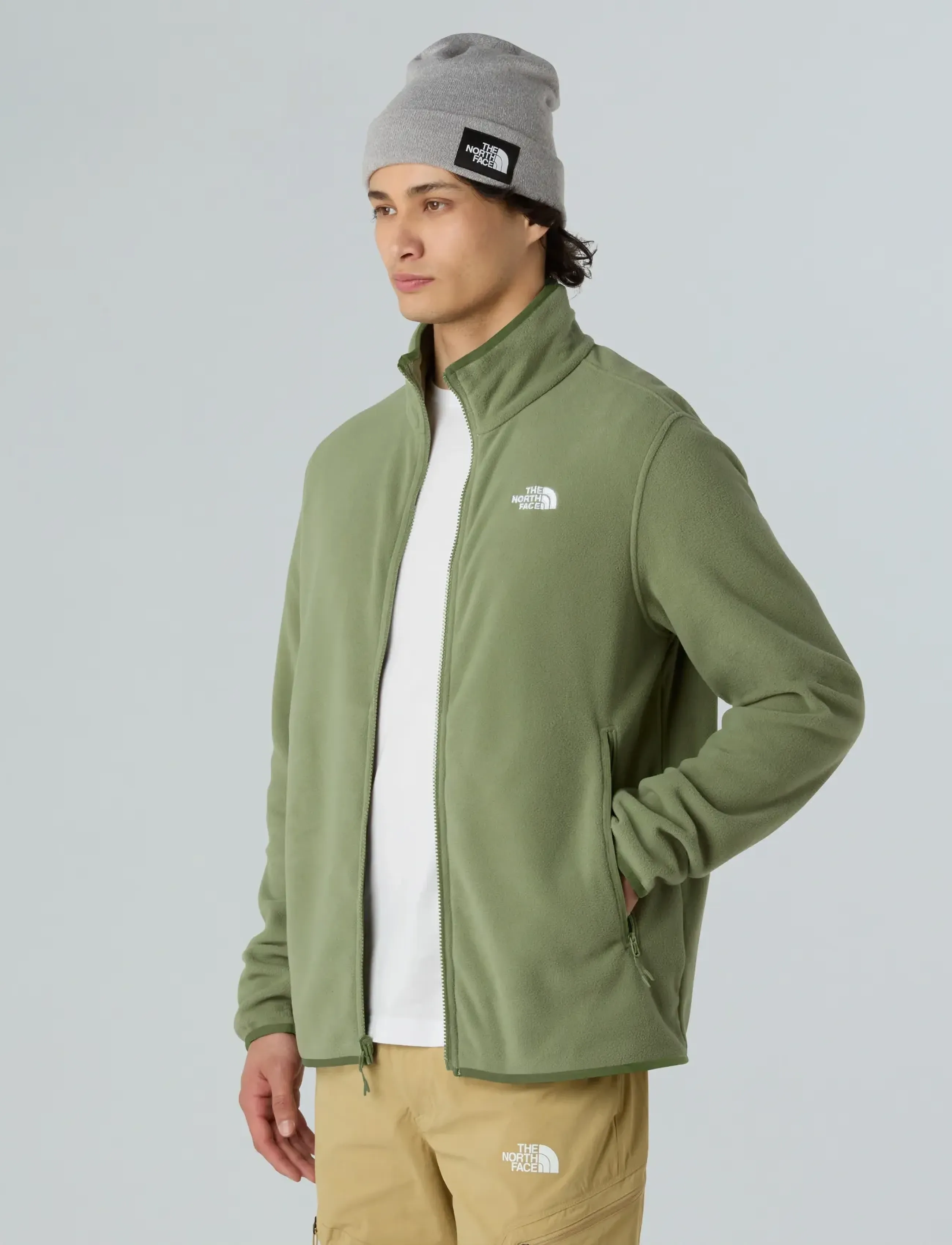 The North Face - M GLACIER FLEECE JACKET - fleeces & midlayers - bark mist - 5
