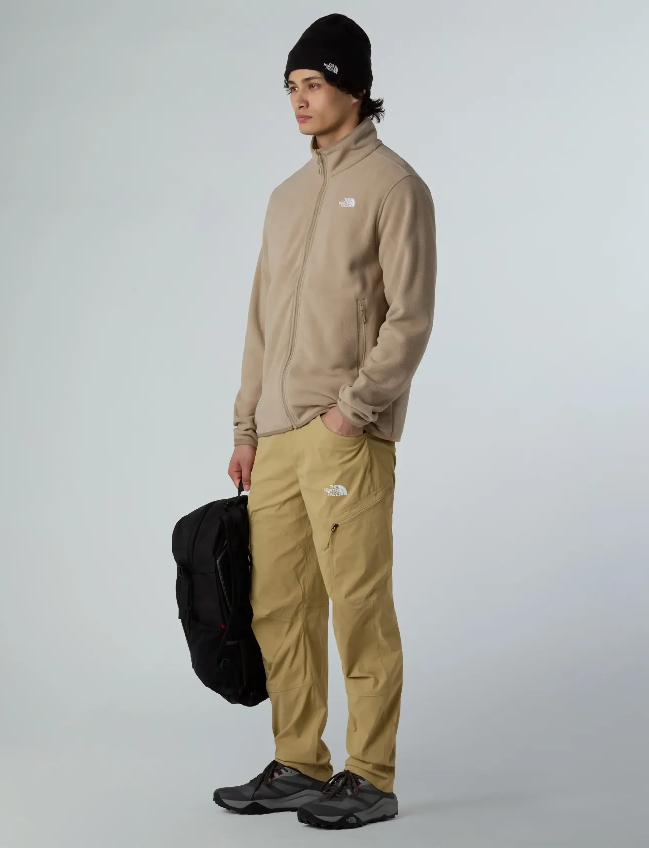 The North Face - M GLACIER FLEECE JACKET - fleece & mellanlager - mushroom grey - 3