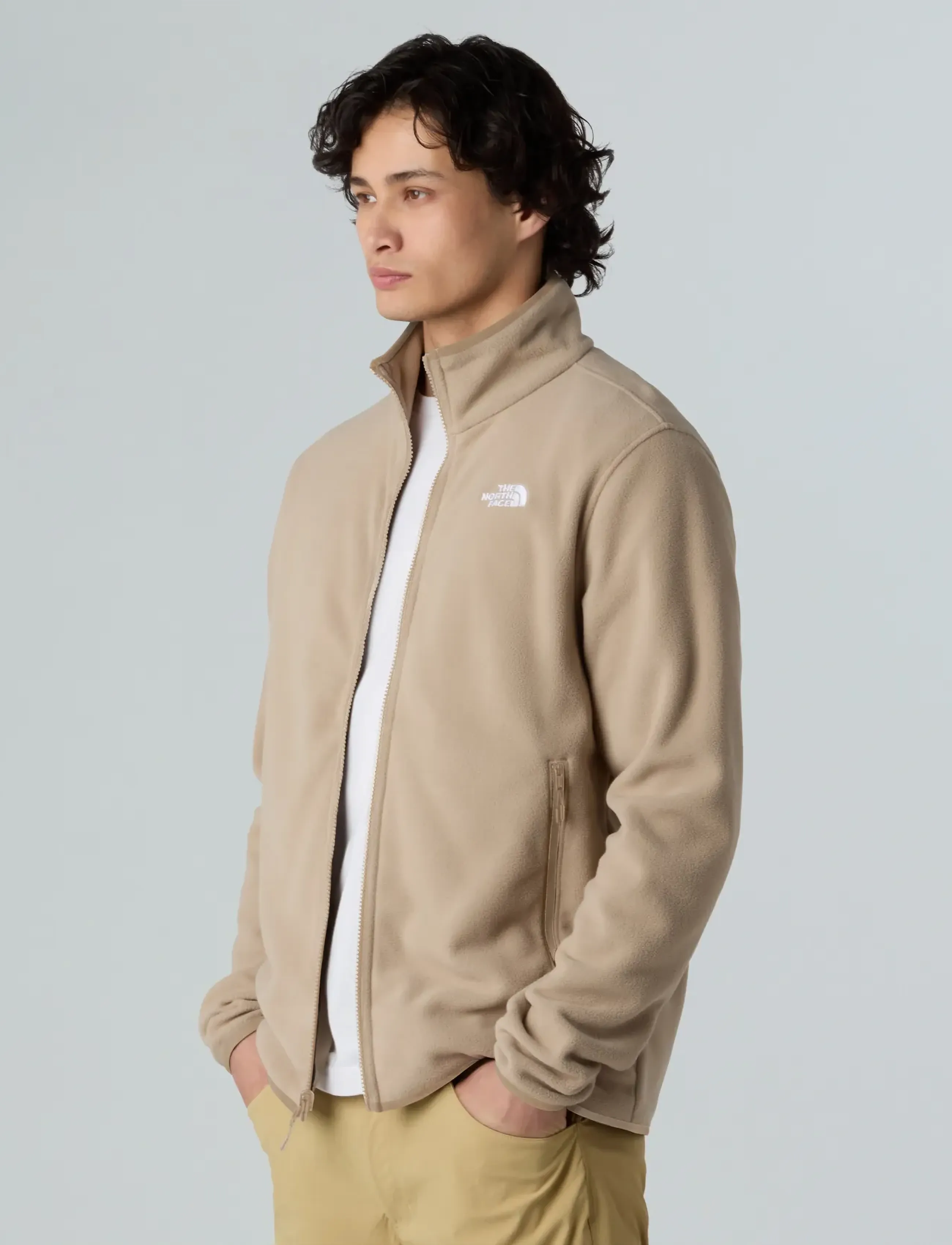 The North Face - M GLACIER FLEECE JACKET - fleece & mellanlager - mushroom grey - 5