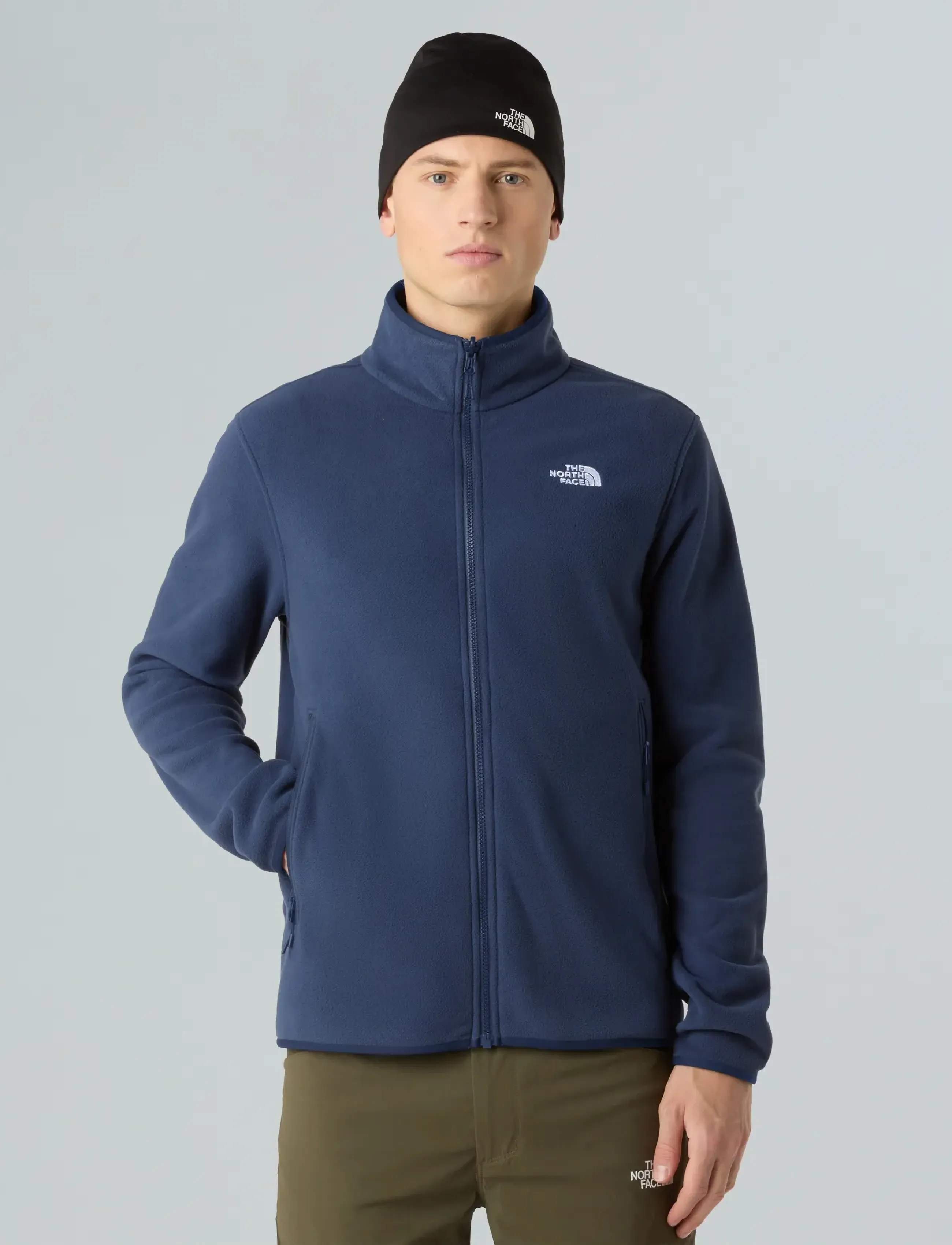 The North Face M Glacier Fleece Jacket, L, Navy, Sport Fleeces & Midlayers > Sport Fleeces, Herre