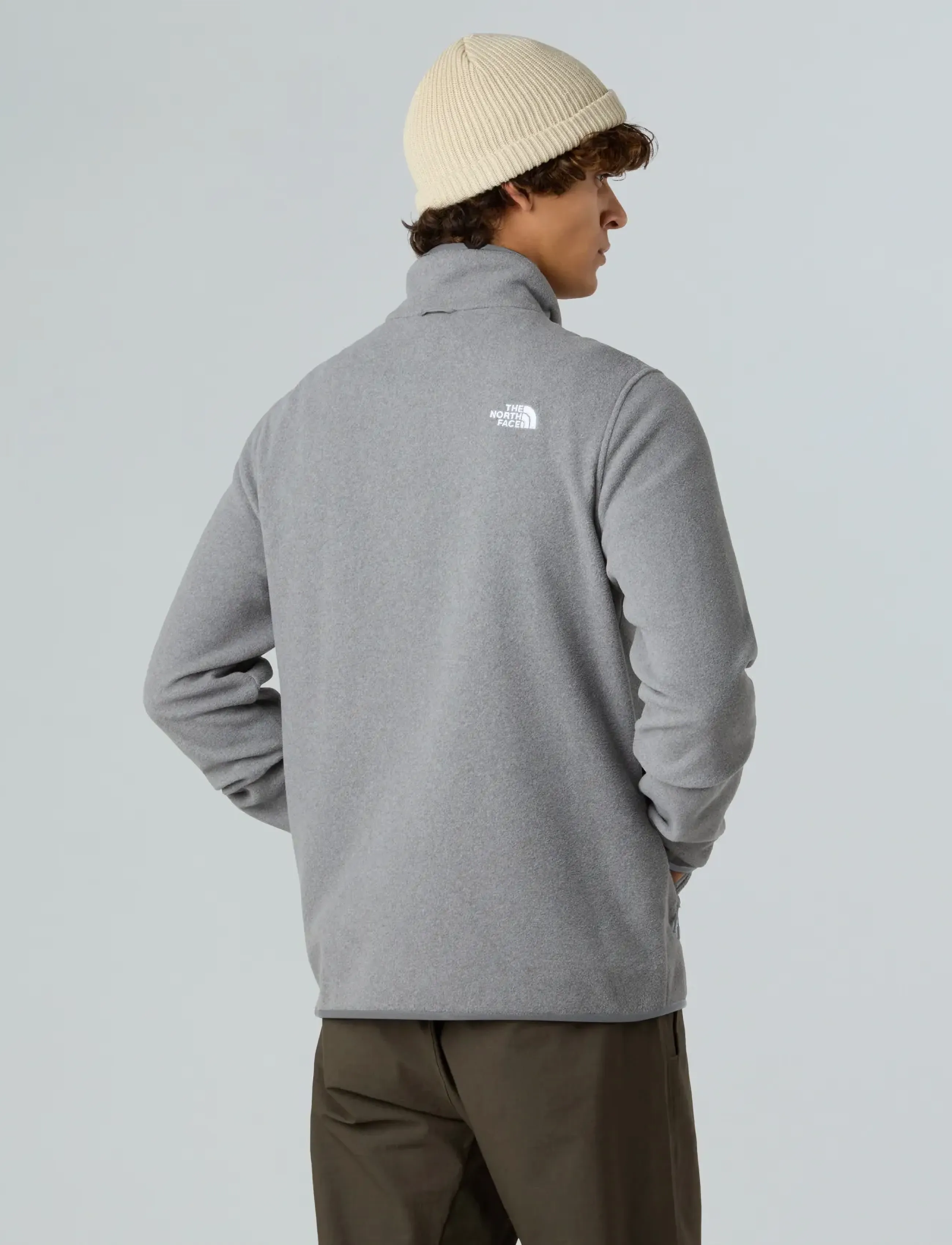 The North Face - M GLACIER FLEECE JACKET - fleece og mellemlag - tnf mid grey heather - 4