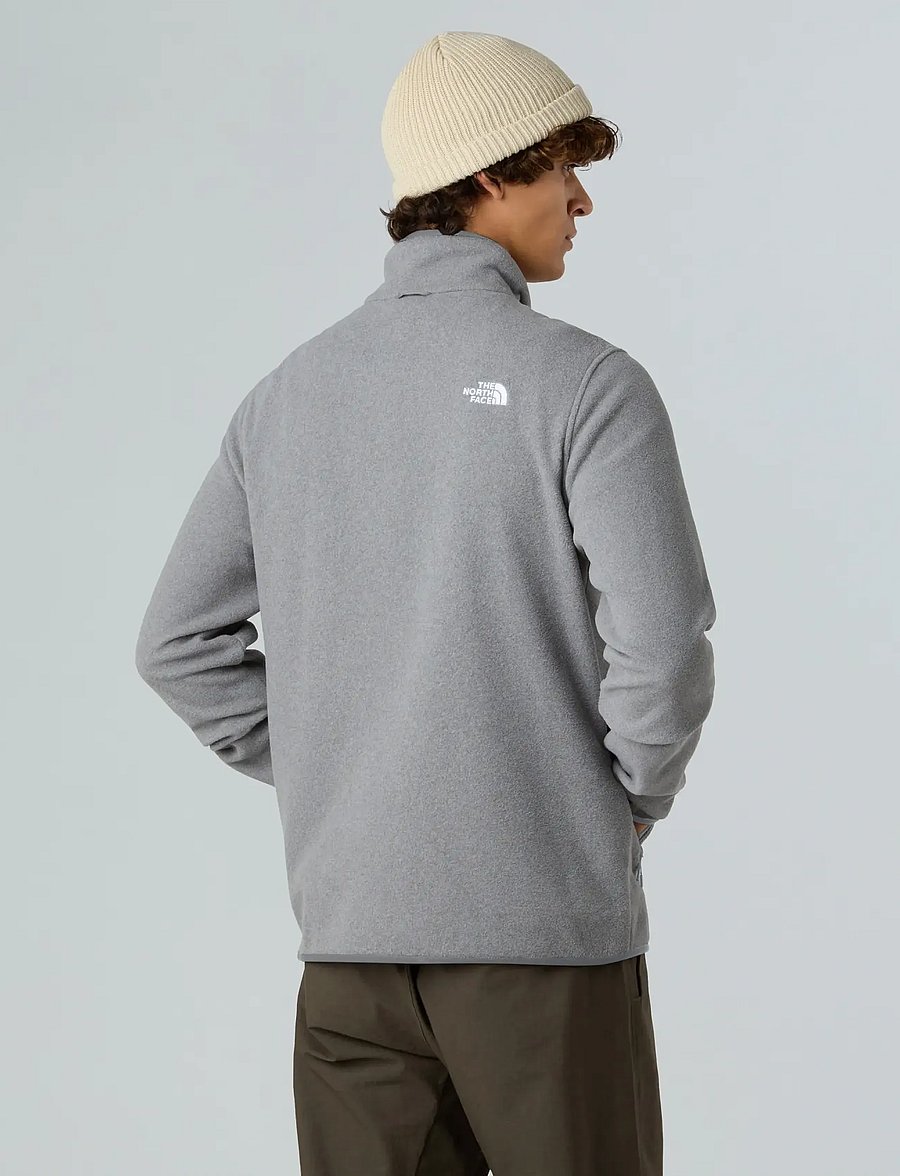 The North Face - M GLACIER FLEECE JACKET - fleece og mellemlag - tnf mid grey heather - 4